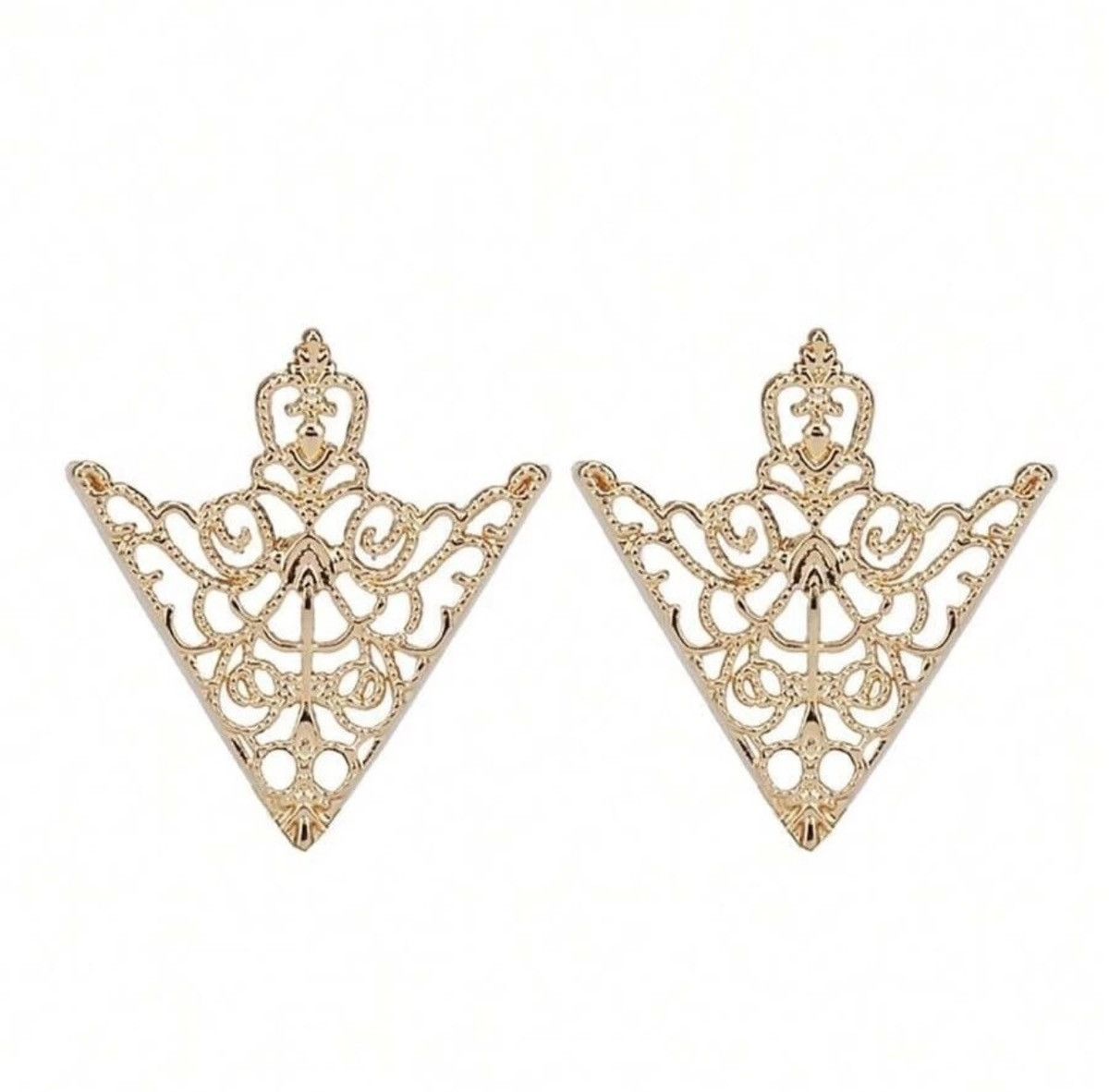 Other Triangle Brooch Unisex Shirt Collar Pin 1Pc Size ONE SIZE - 1 Thumbnail