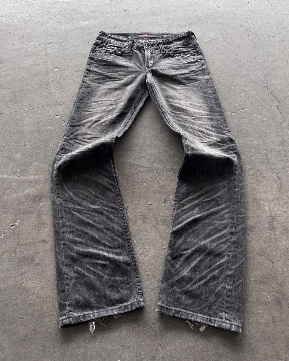 If Six Was Nine × KMRii × Le Grande Bleu (L.G.B.) Tbj Jeans Mud Wash Black Denim Jeans Size US 30 / EU 46 - 1 Thumbnail