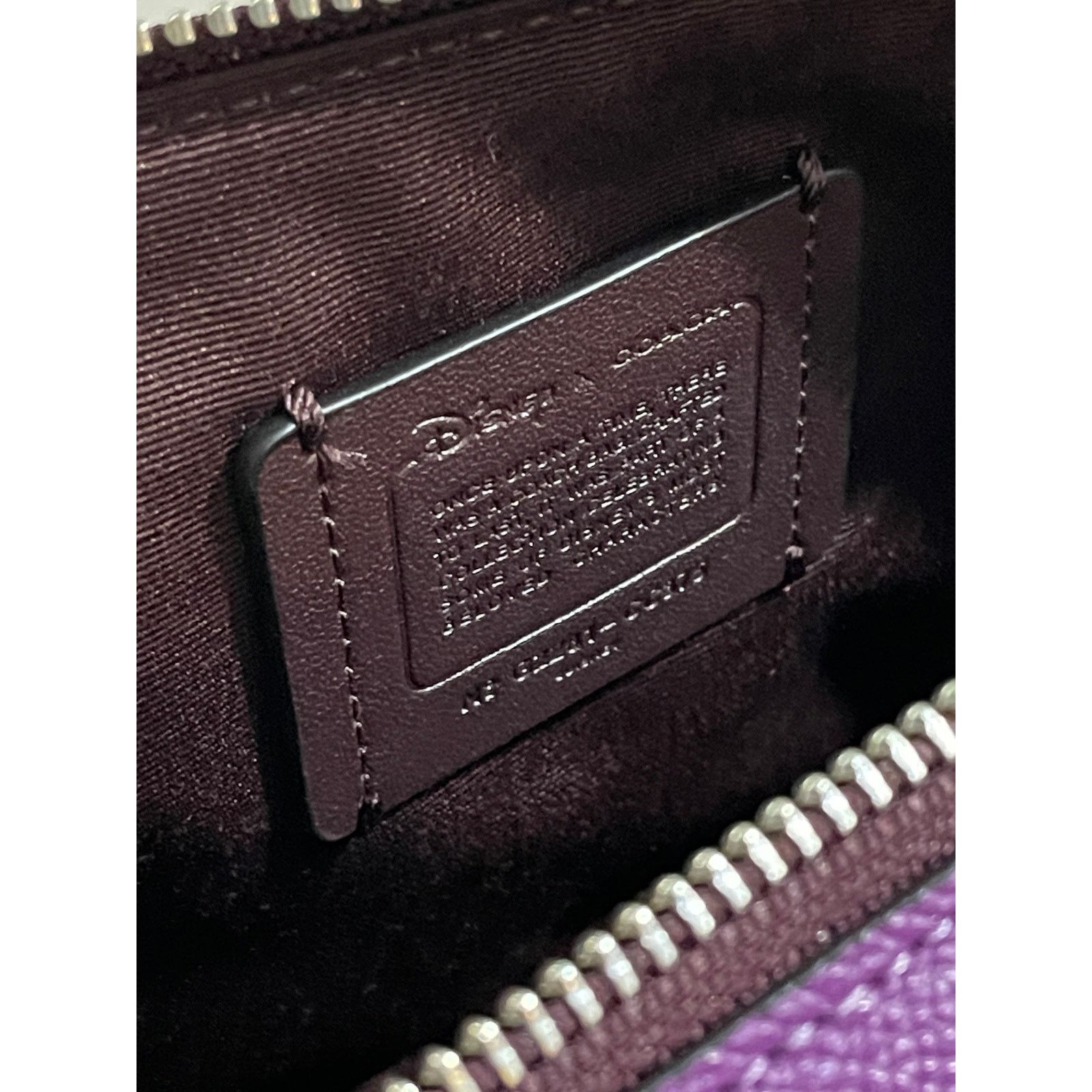Coach Disney X Coach Box Purple Crossbody Ursula Little Mermai Size ONE SIZE - 7 Thumbnail