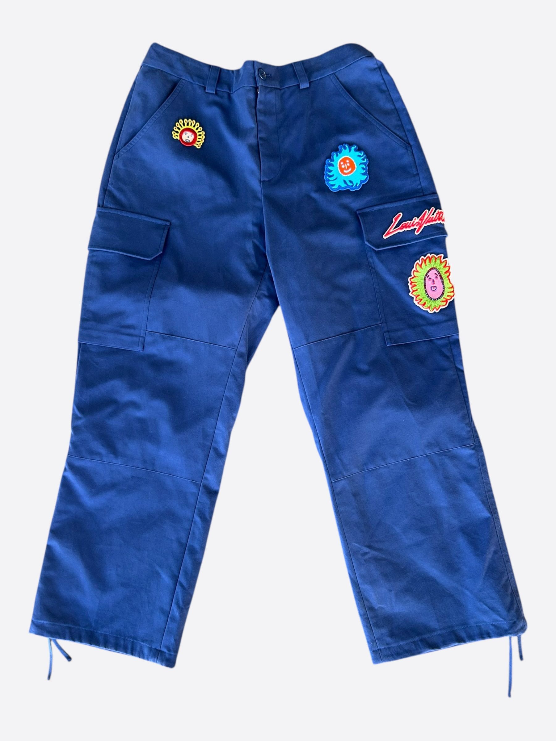 Louis Vuitton Louis Vuitton Yayoi Kusama Blue Patch Cargo Pants Size US 38 / EU 54 - 1 Thumbnail