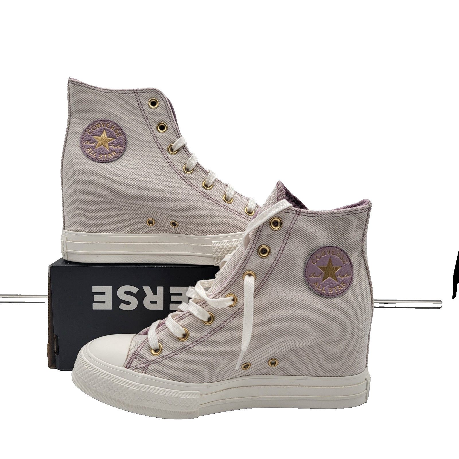 Converse Womens Converse CTAS Wedge Hi Orchid Dust/Egret/Gold Sz 10 Size US 10 / IT 40 - 2 Thumbnail