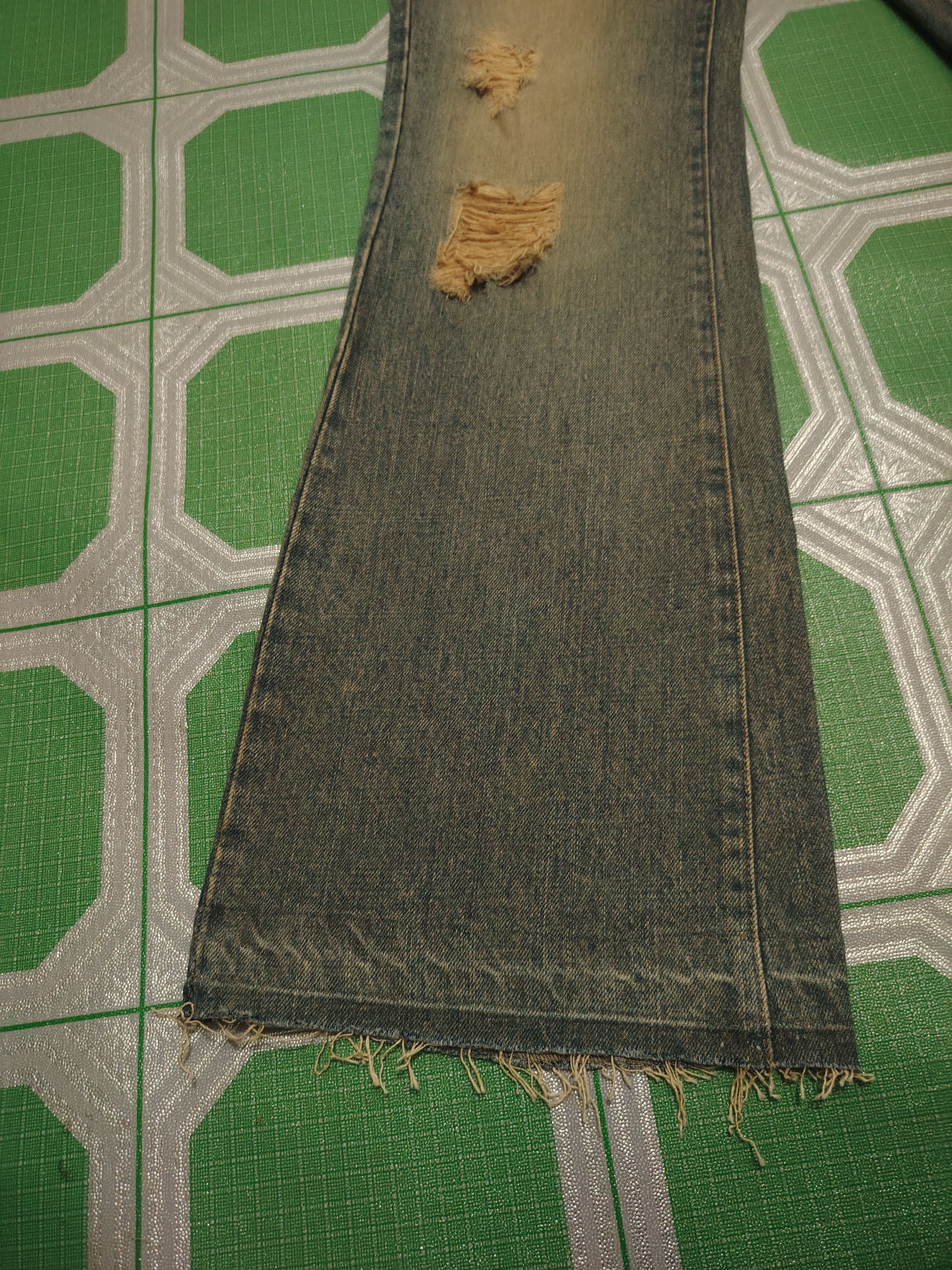 JACKROSE Rare!!! Jackrose distressed jeans bootcut Flared Jeans Size US 33 - 10 Thumbnail