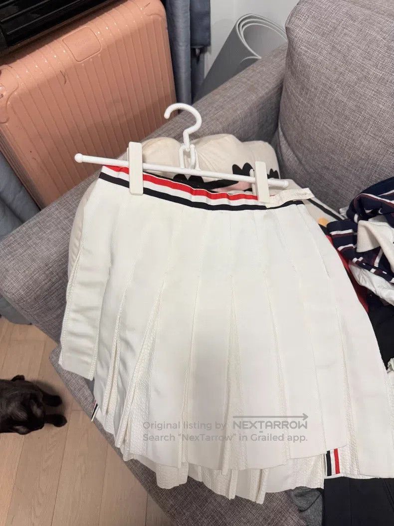 Thom Browne Thom Browne White Pleated Skirt Size 25" / US 0 / IT 36 - 1 Thumbnail