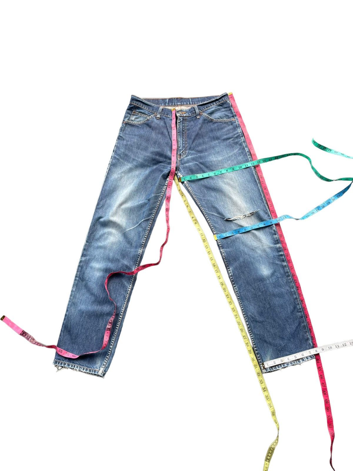 Levi's Vintage 90’s Levis 607 Orange Tab Distresed Denim Size US 34 / EU 50 - 21 Thumbnail