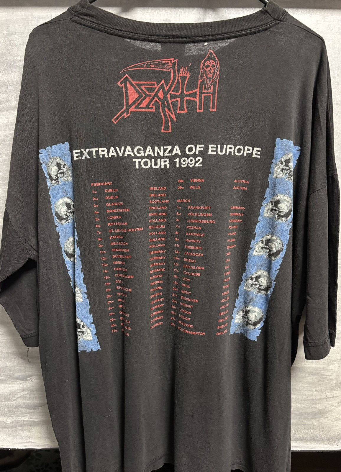 Band Tees RARE! Death Human 1992 Europe Tour Vintage Tee XL Size US XL / EU 56 / 4 - 2 Thumbnail