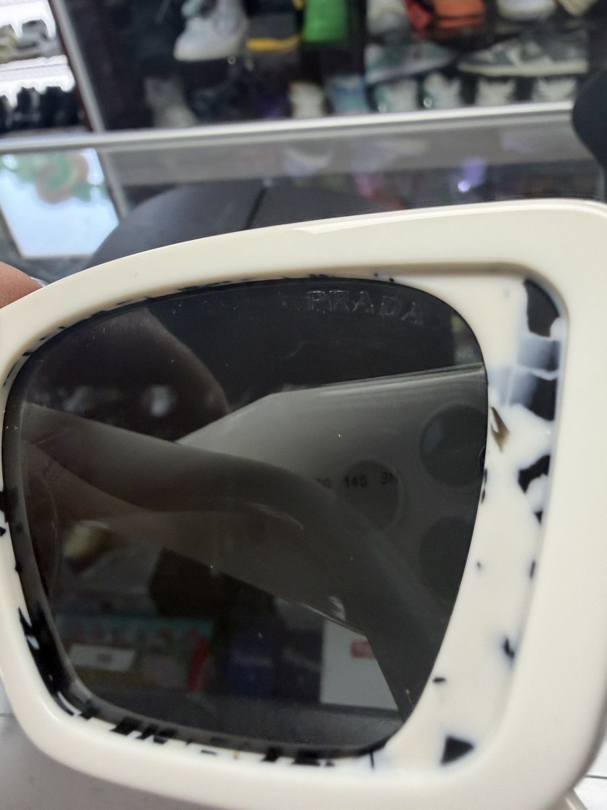 Prada Prada Sunglasses (White) Size ONE SIZE - 3 Thumbnail