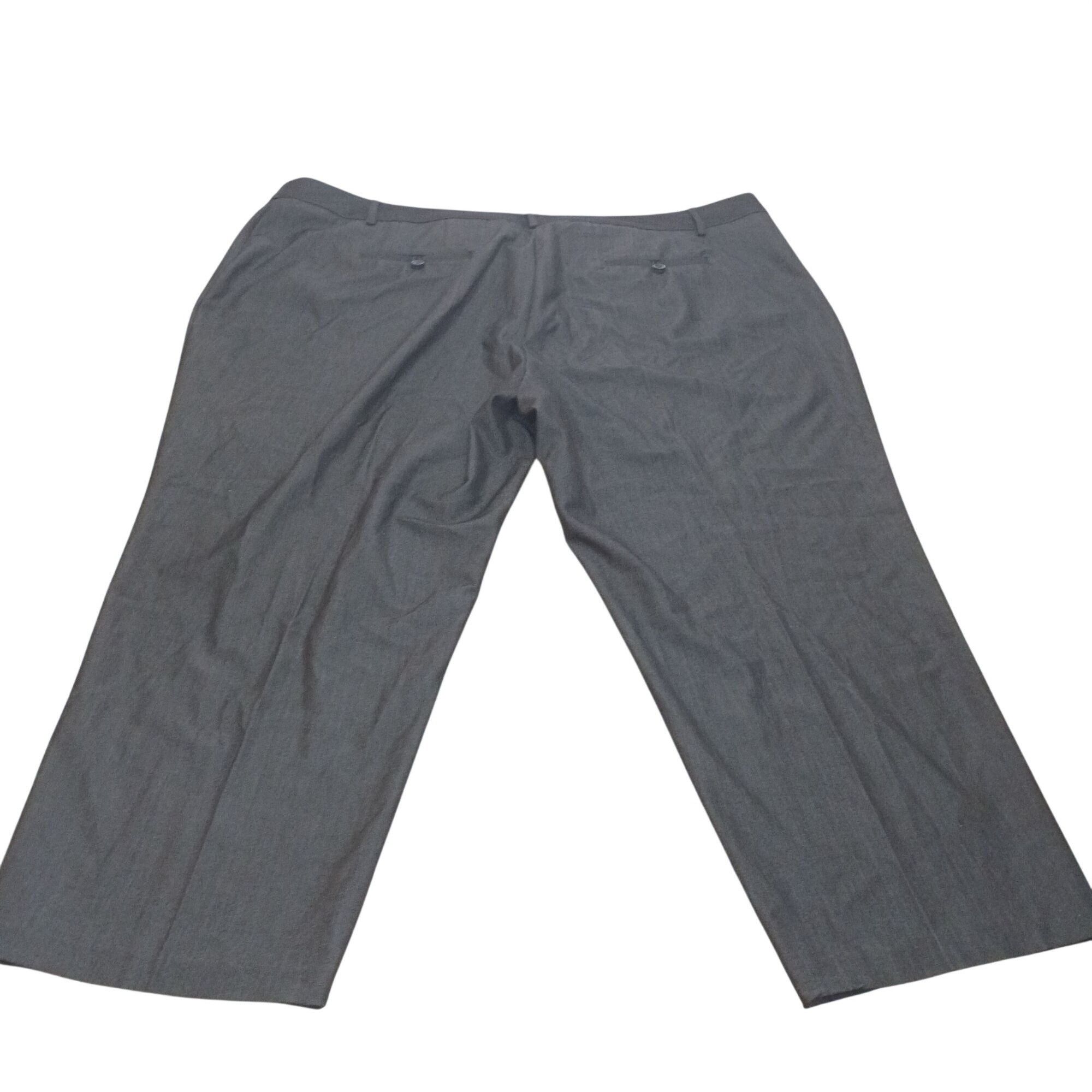 Avenue Avenue Studio Womens Petite Dress Pants Gray Size 26 Flat Fr Size 26" / US 2 / IT 38 - 2 Thumbnail