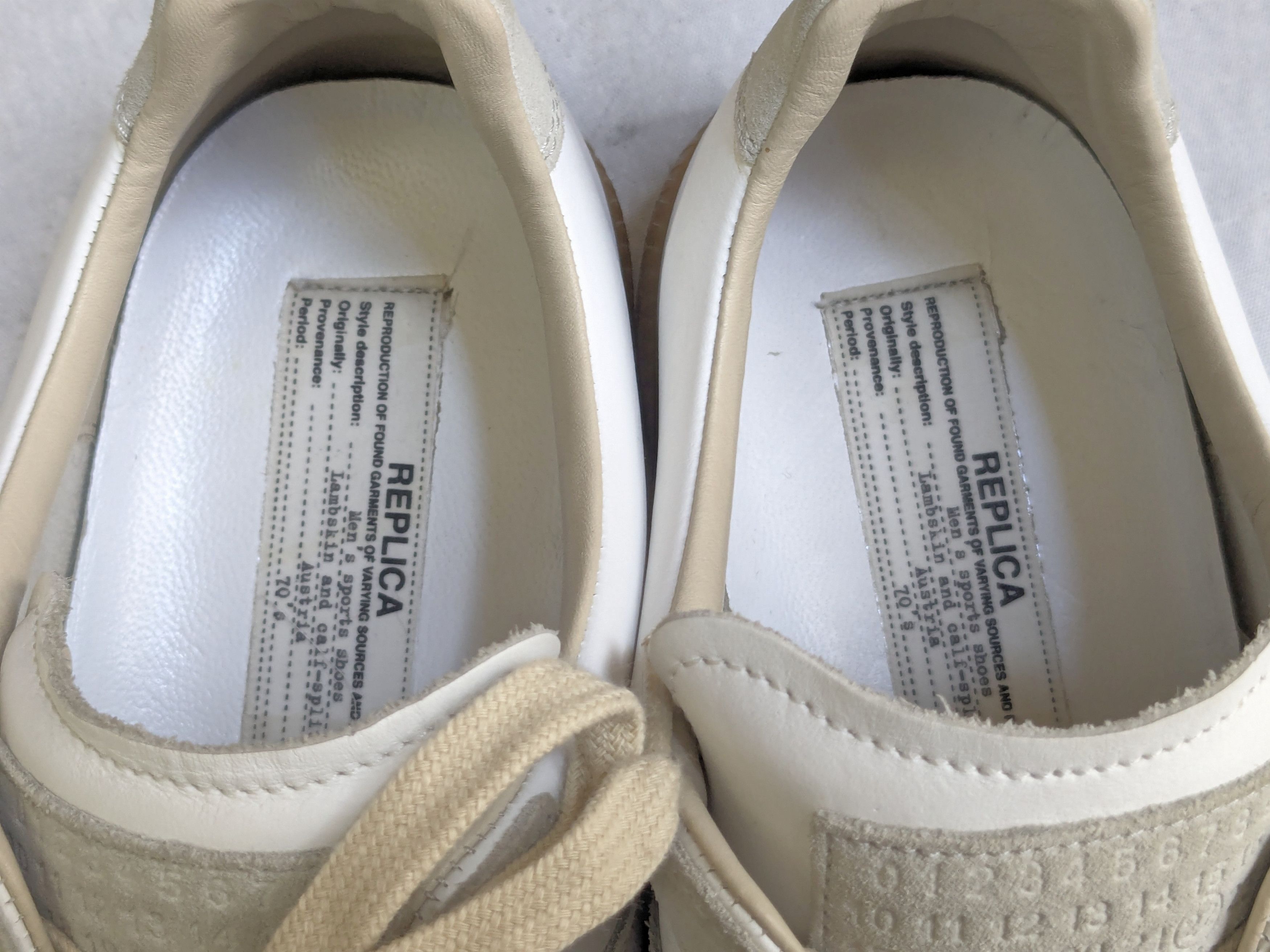 Maison Margiela Maison Margiela Replica GAT Sneakers White Gray 11 44 Gum Size US 11 / EU 44 - 8 Thumbnail