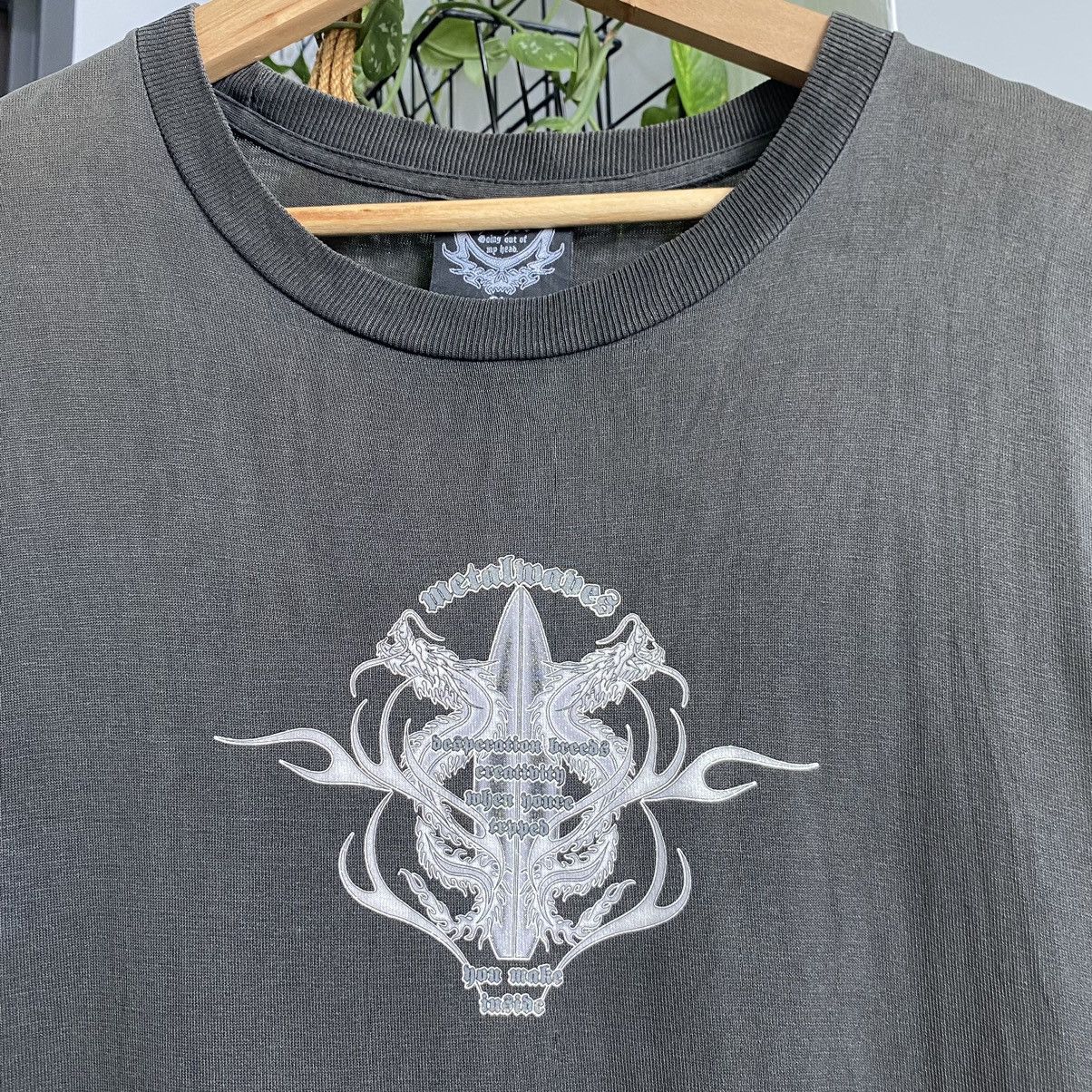 Vintage Thrashed Faded Vintage 90s Dig Deep Dragon Surf ERD GRUNGE T Size US XL / EU 56 / 4 - 7 Thumbnail