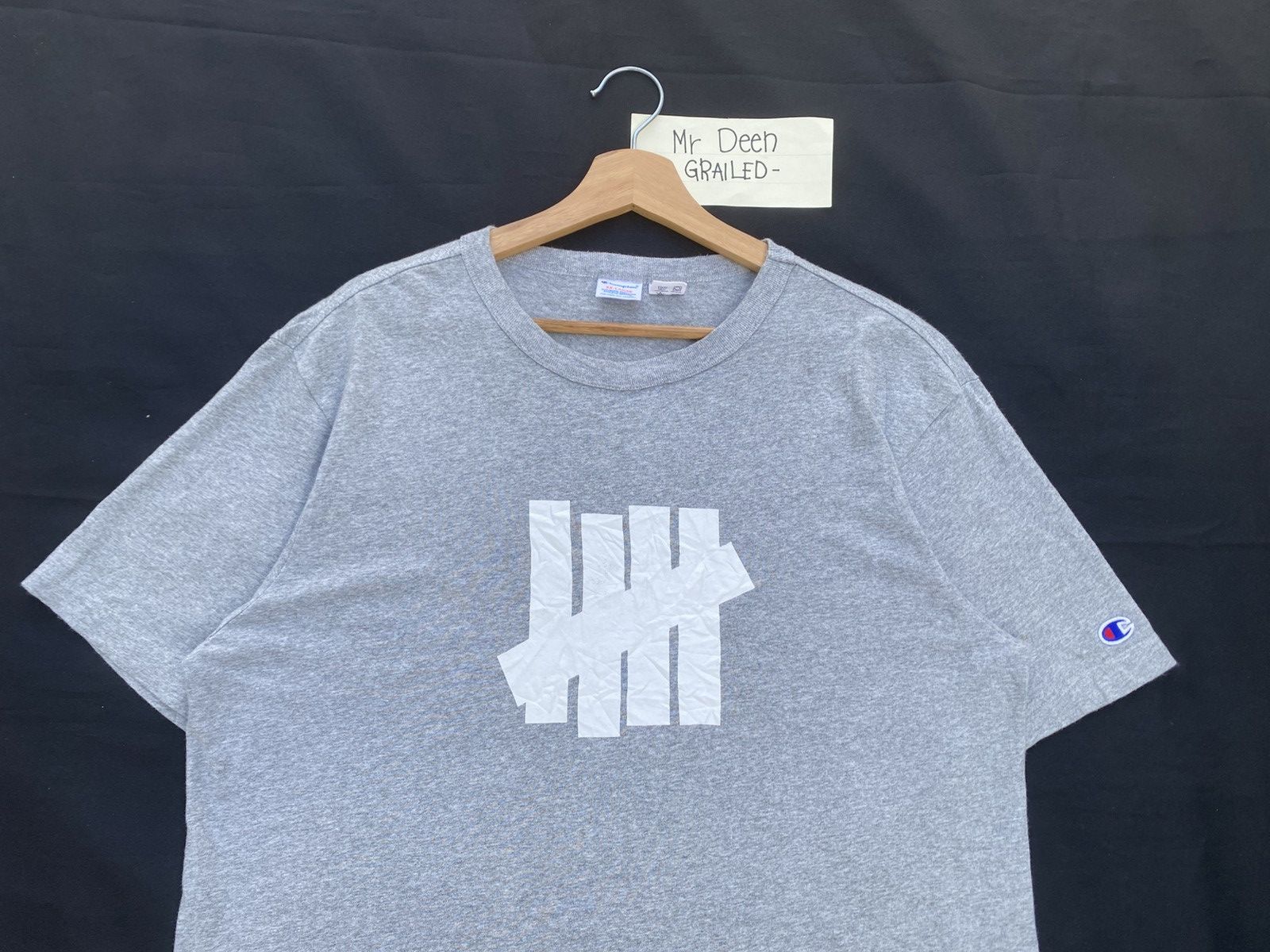 Undefeated Rare Vintage Champion x Undefeated Grey Tshirt Size US L / EU 52-54 / 3 - 5 Thumbnail