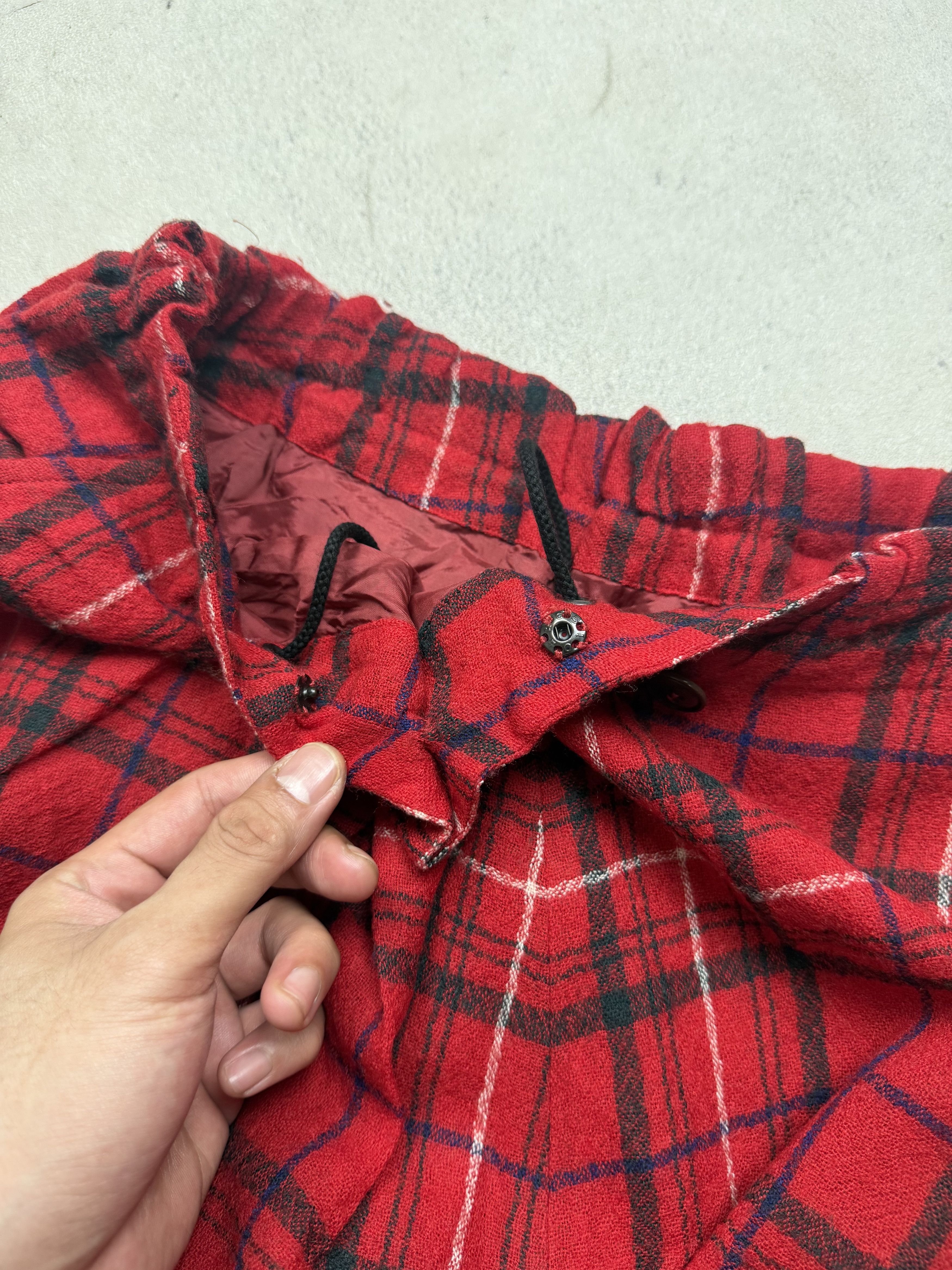 Yohji Yamamoto Y's Yohji Yamamoto Drop Crotch Plaid Tartan Wide Pants Size US 32 / EU 48 - 12 Thumbnail