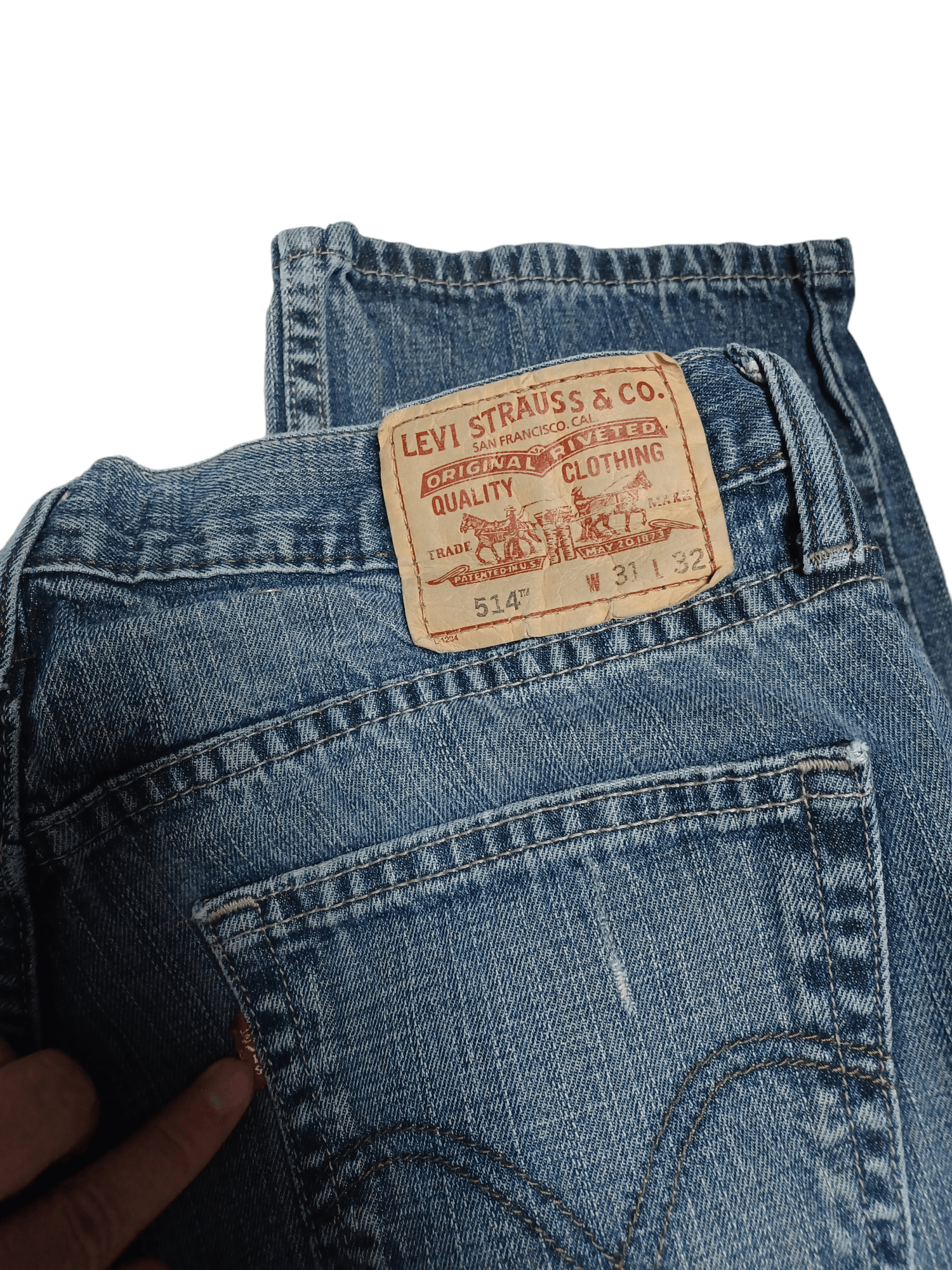Levi's Vintage Clothing LEVI`S 514 SLIM STRAIGHT VINTAGE JEANS DENIM W31 L32 Size US 31 - 5 Thumbnail