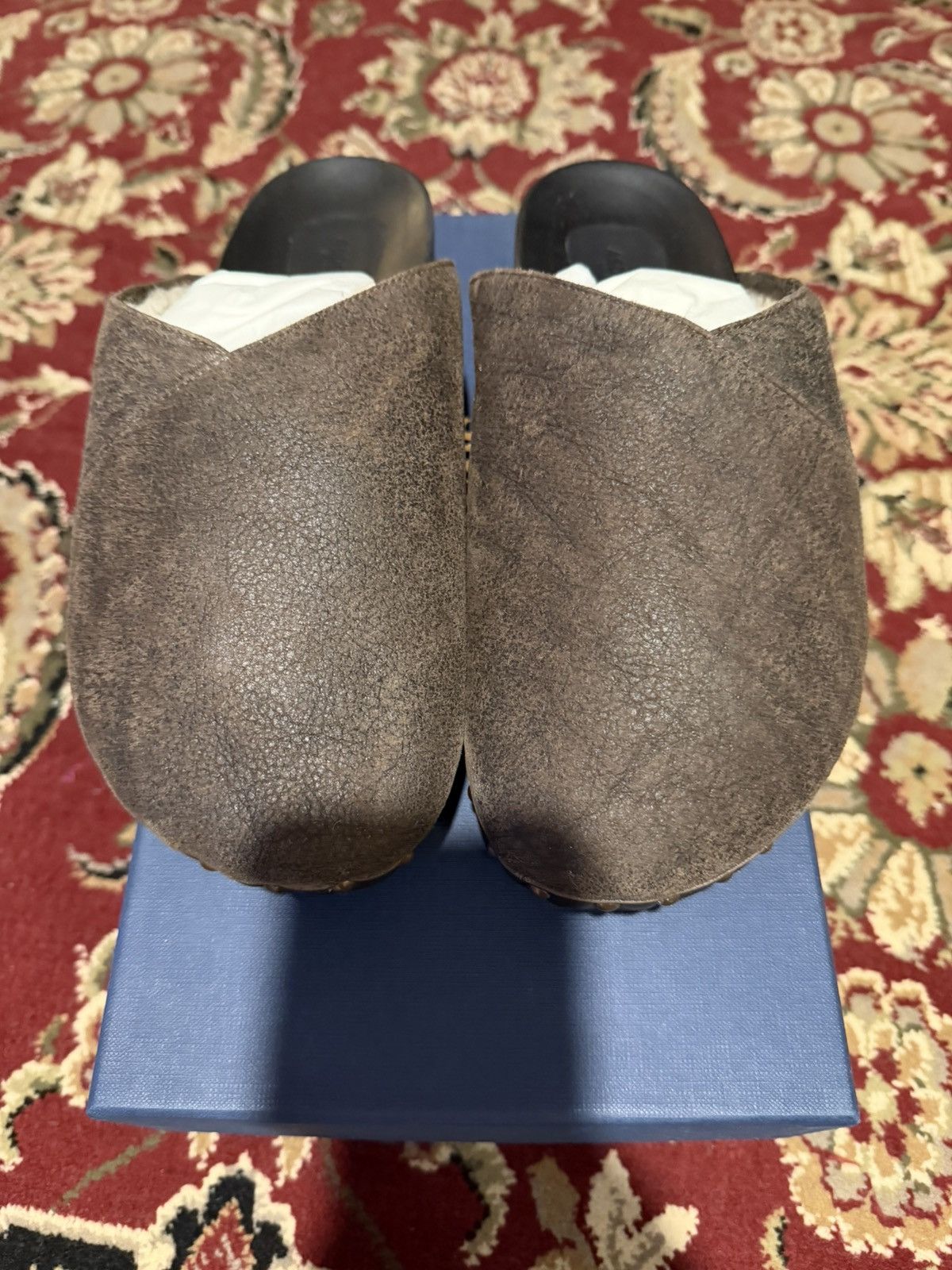 4SDESIGNS 4SDesigns Brown Sabot Clog Size US 8 / EU 41 - 2 Thumbnail