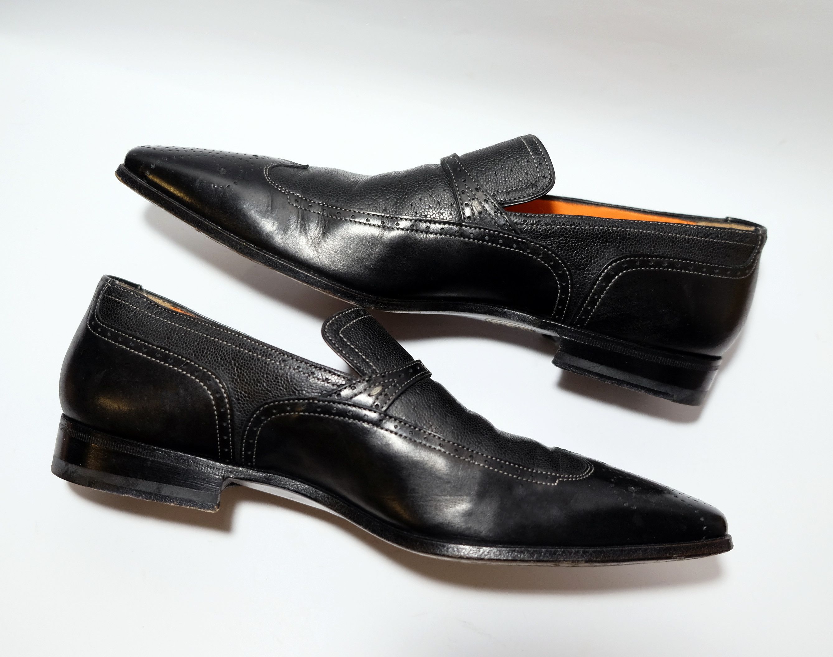 Santoni Santoni Leather Loafers Size US 7.5 / EU 40-41 - 6 Thumbnail