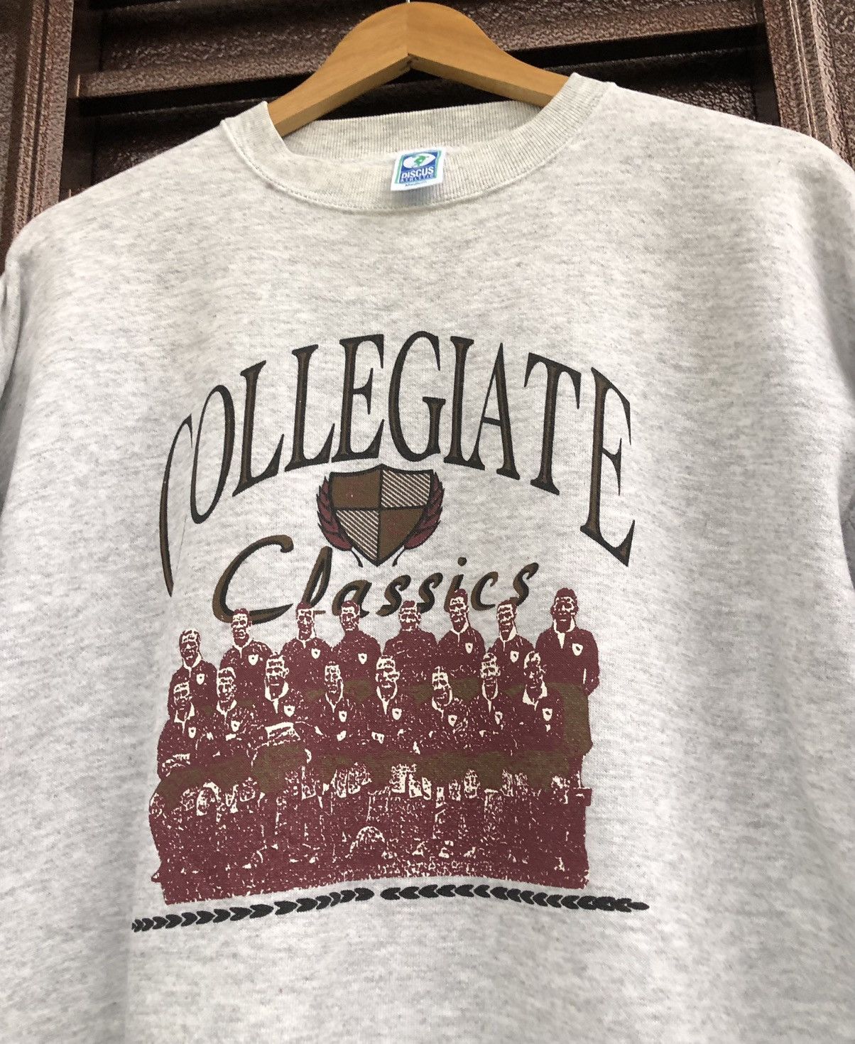 Vintage Vintage 80s Collegiate Classic University Sweatshirt Size US M / EU 48-50 / 2 - 2 Thumbnail