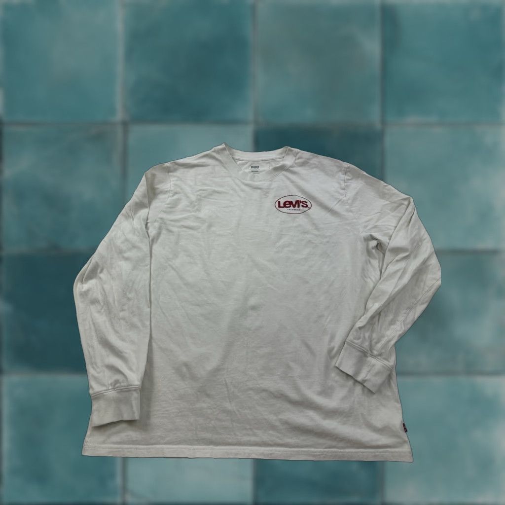 Levi's VINTAGE Levi’s T-Shirt Men Large White Long Sleeve Logo Casual All Seasons Size US L / EU 52-54 / 3 - 1 Thumbnail