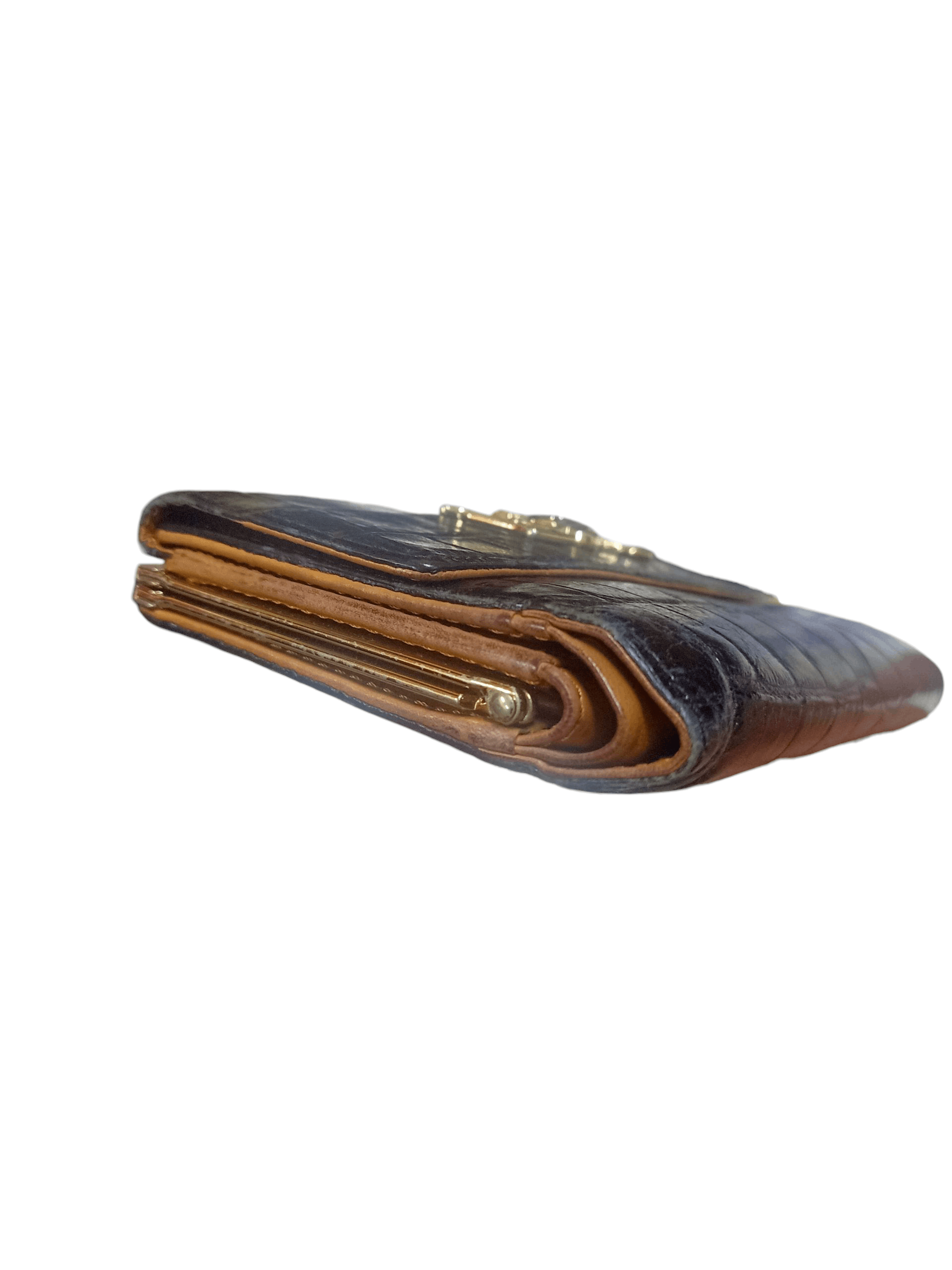 Vivienne Westwood Vivienne Westwood Crocodile Embossed Leather Wallet Purse. Size ONE SIZE - 5 Thumbnail