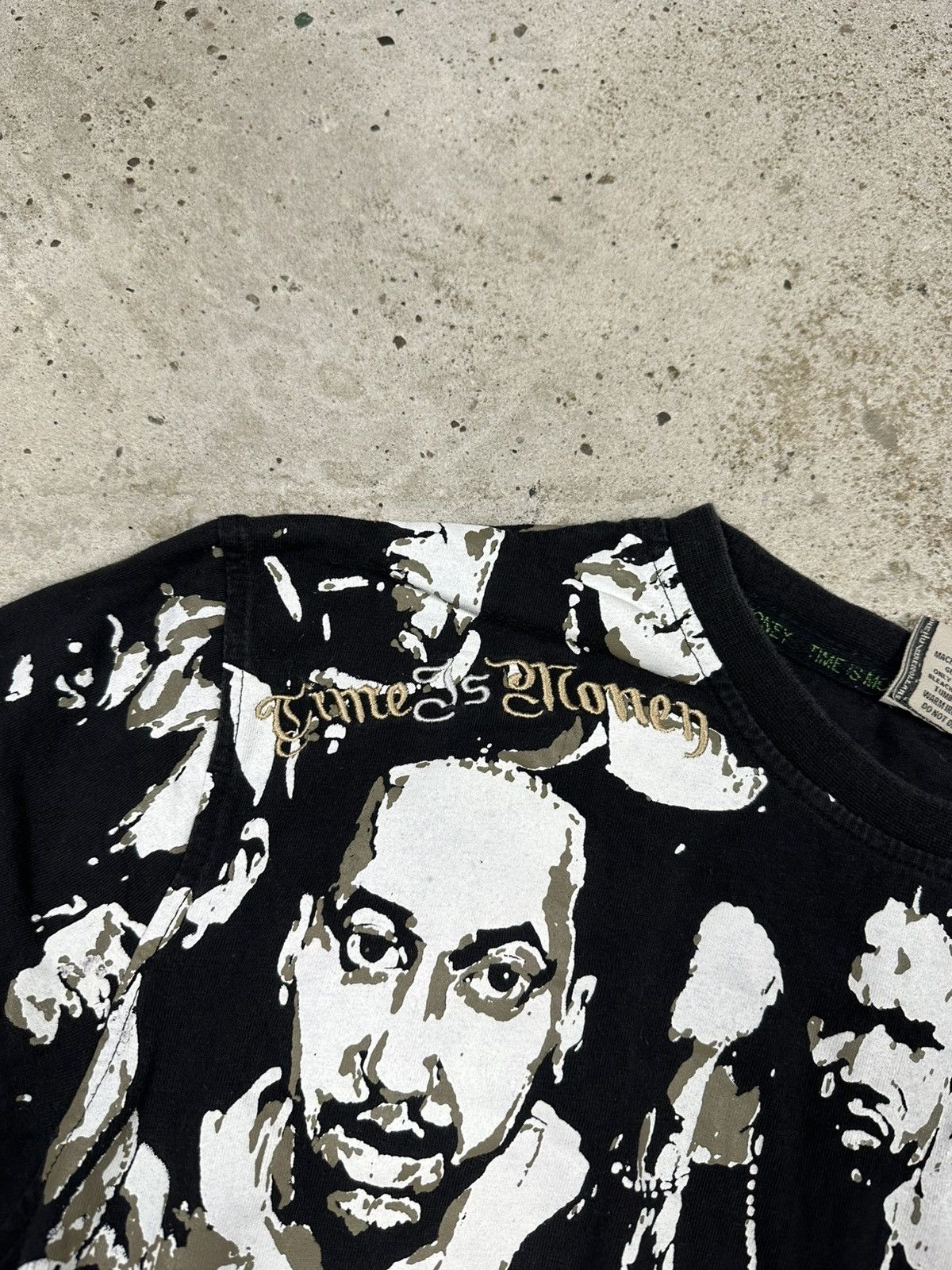 Rap Tees Vintage Y2K Time Is Money All Over Print Rap Hip Hop Tee Size US L / EU 52-54 / 3 - 9 Thumbnail