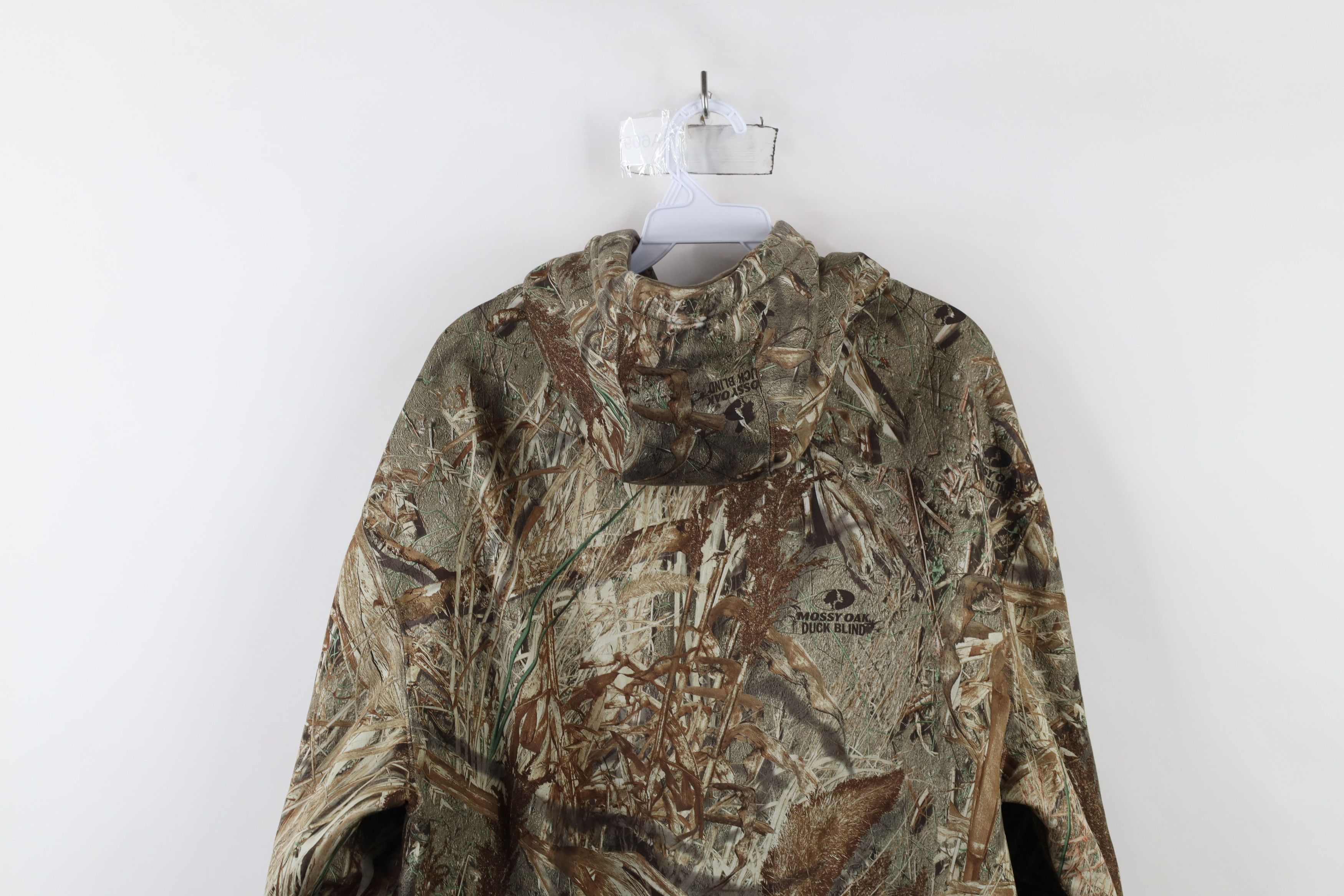 Under Armour × Vintage Under Armour Blind Mossy Oak Camouflage Hoodie Sweatshirt Size US L / EU 52-54 / 3 - 13 Thumbnail