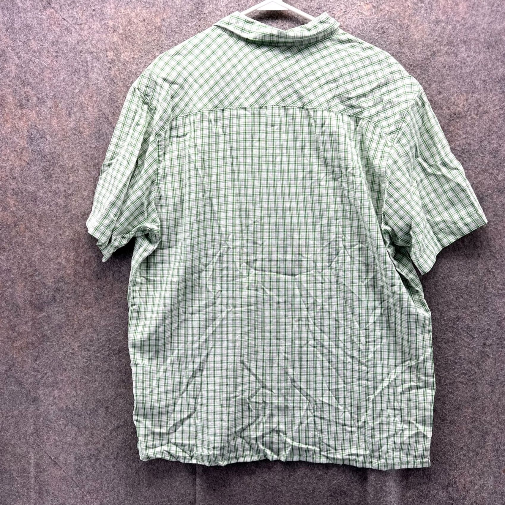 Vintage Columbia Shirt Men Large Green White Button Down Check Short Sleeve Gingham Camp Shirt - Men Large Green Check Button-Up Casual Everyday Size US L / EU 52-54 / 3 - 2 Thumbnail