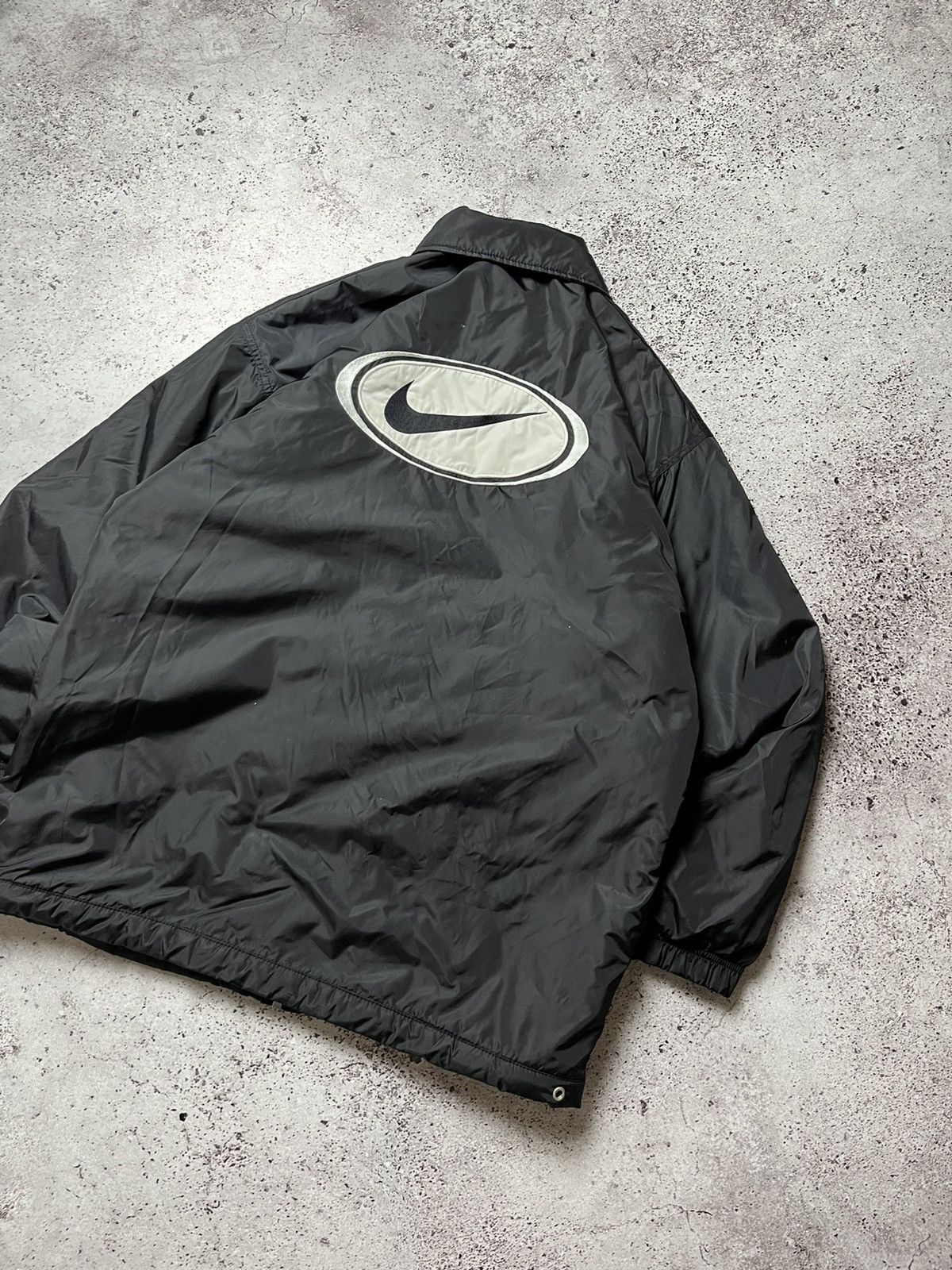 Nike × Vintage Vintage Nike Bomber Big Logo Big Swoosh Jacket Size US L / EU 52-54 / 3 - 2 Thumbnail