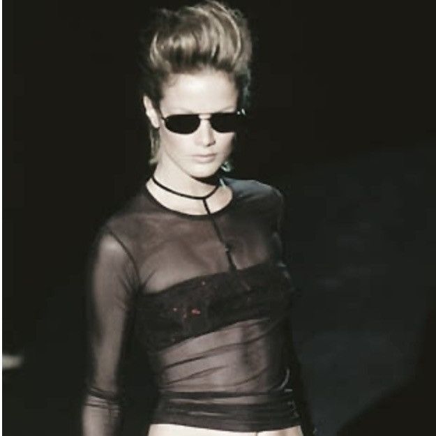 Gucci Tom Ford for Gucci sheer mesh blouse SS 1998 Size ONE SIZE - 2 Thumbnail