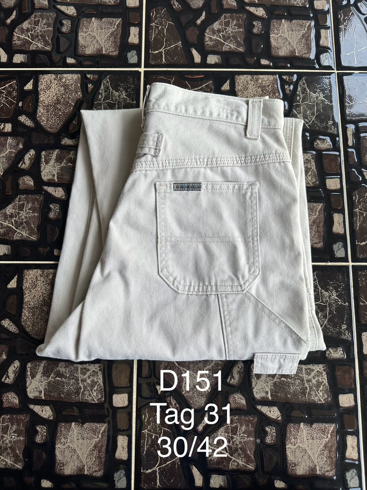 Lee × Vintage Vintage Lee Rivets Usa Baggy Carpenter Pant D151 Size US 30 / EU 46 - 15 Thumbnail