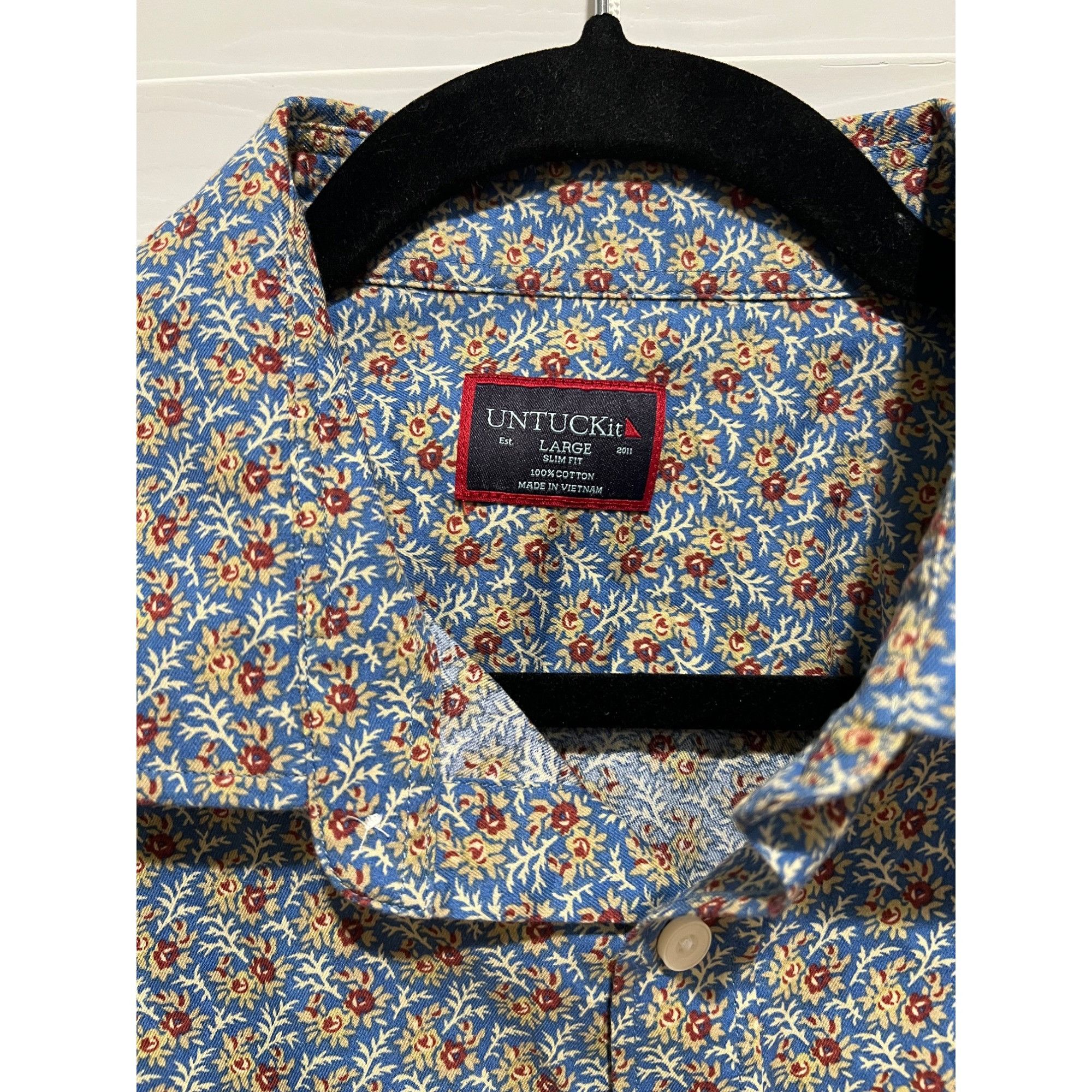 UNTUCKit Untuckit Floral Short Sleeve Button Up Shirt - Size L Size US L / EU 52-54 / 3 - 2 Thumbnail