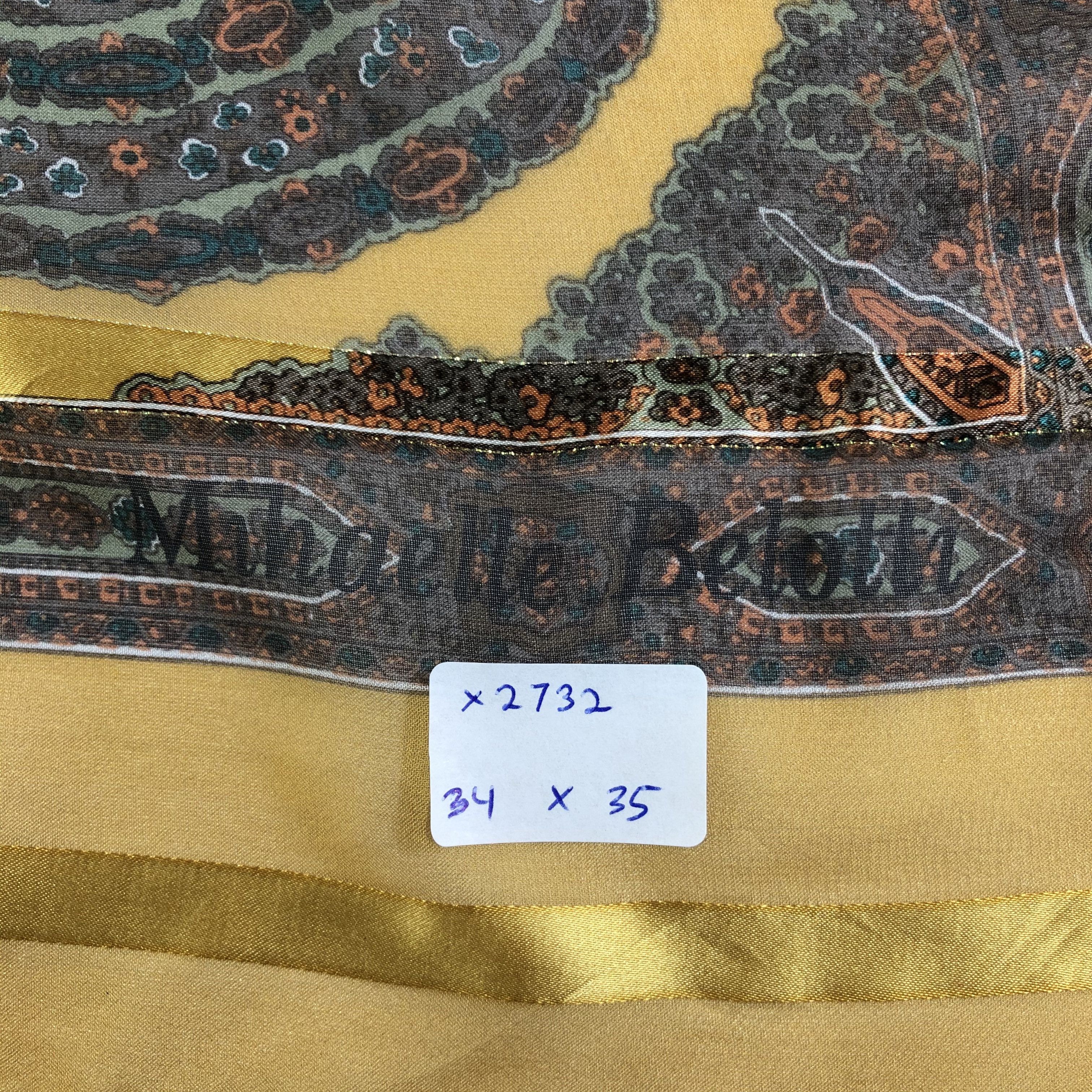 Vintage Vintage Mihaelle Belotti Silk Scarf Size ONE SIZE - 7 Thumbnail