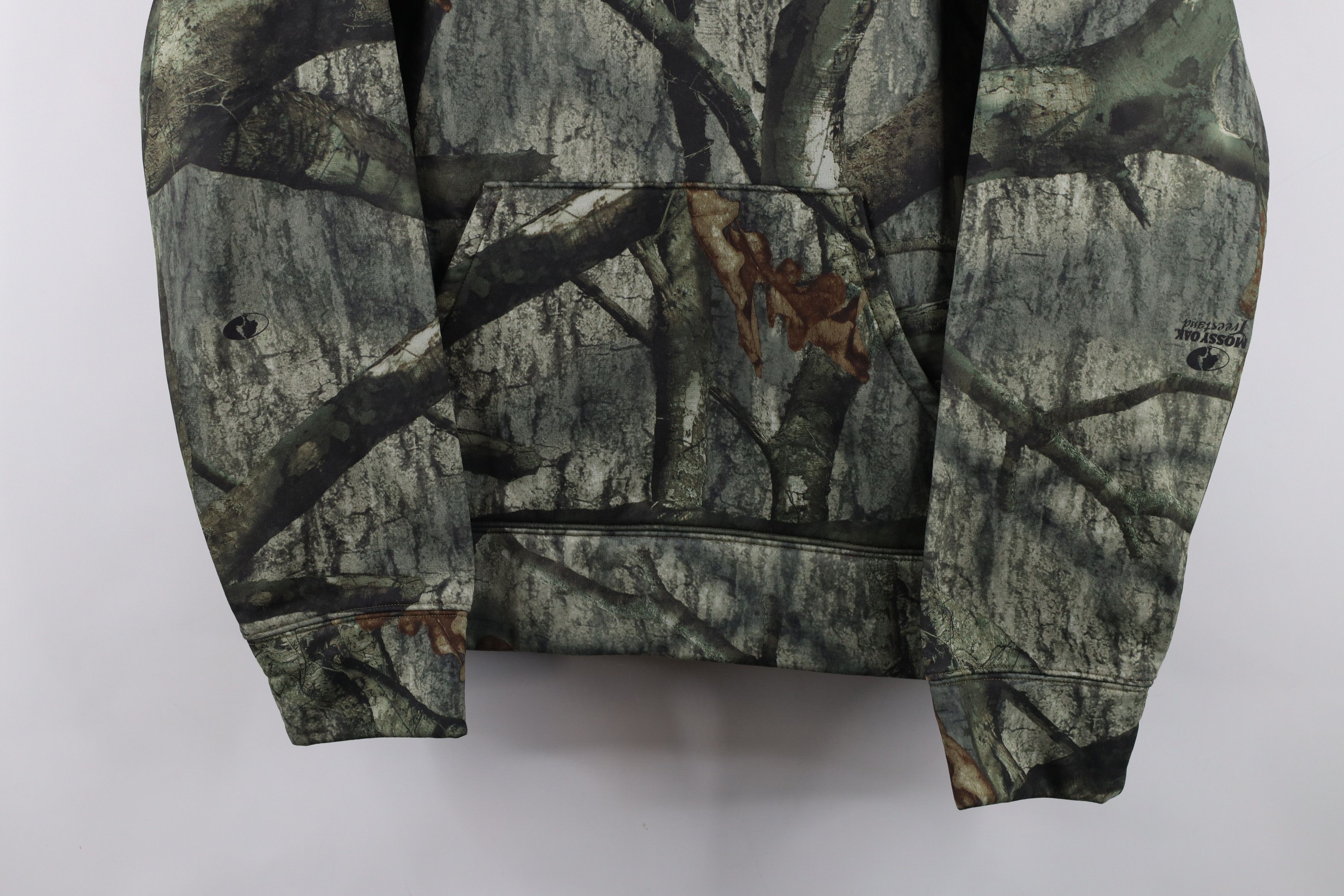 Under Armour × Vintage Under Armour Big Logo Mossy Oak Camouflage Hoodie Sweatshirt Size US L / EU 52-54 / 3 - 3 Thumbnail