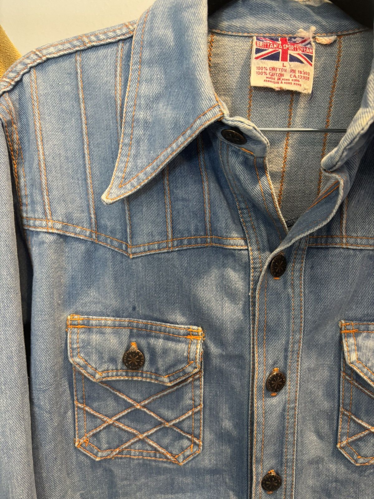 Japanese Brand Brittania Sportswear🏸 Denim Jacket Size US L / EU 52-54 / 3 - 7 Thumbnail