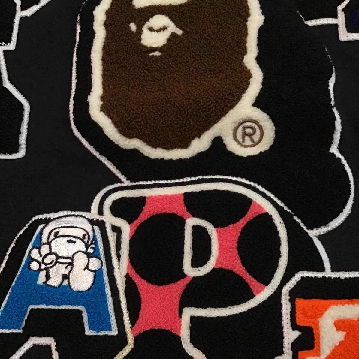 Bape × Nigo BAPE LOGO Sweat varsity jacket a bathing ape NIGO Size US M / EU 48-50 / 2 - 6 Thumbnail