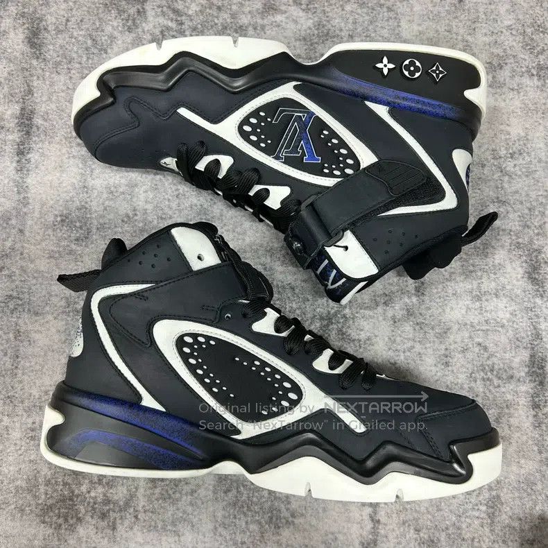 Louis Vuitton Louis Vuitton Trainer Black Basketball Shoes Size US 6 / IT 36 - 5 Thumbnail