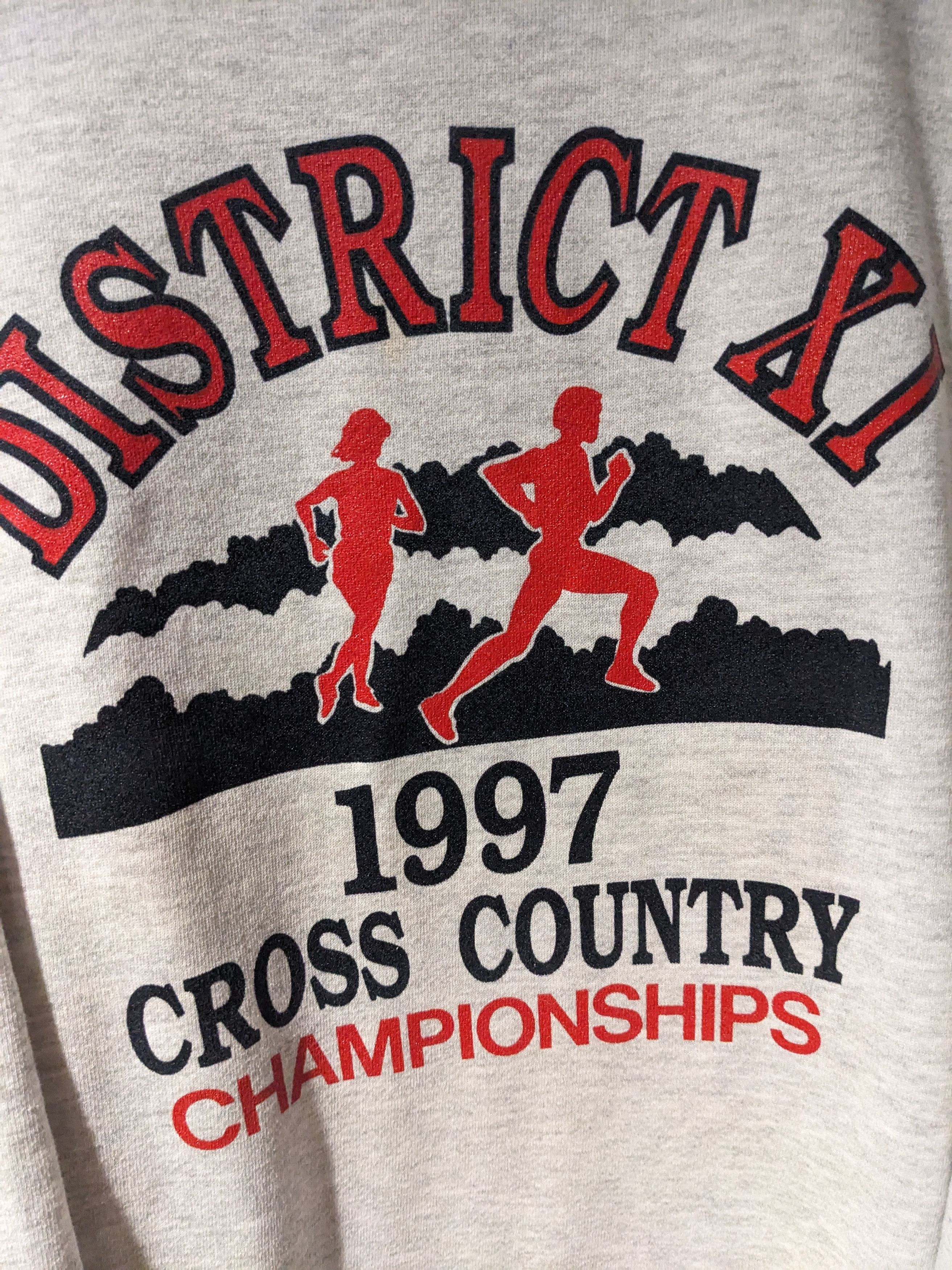 Vintage Vintage 1997 District XI Cross Country Champion Sweatshirt Size US XL / EU 56 / 4 - 2 Thumbnail