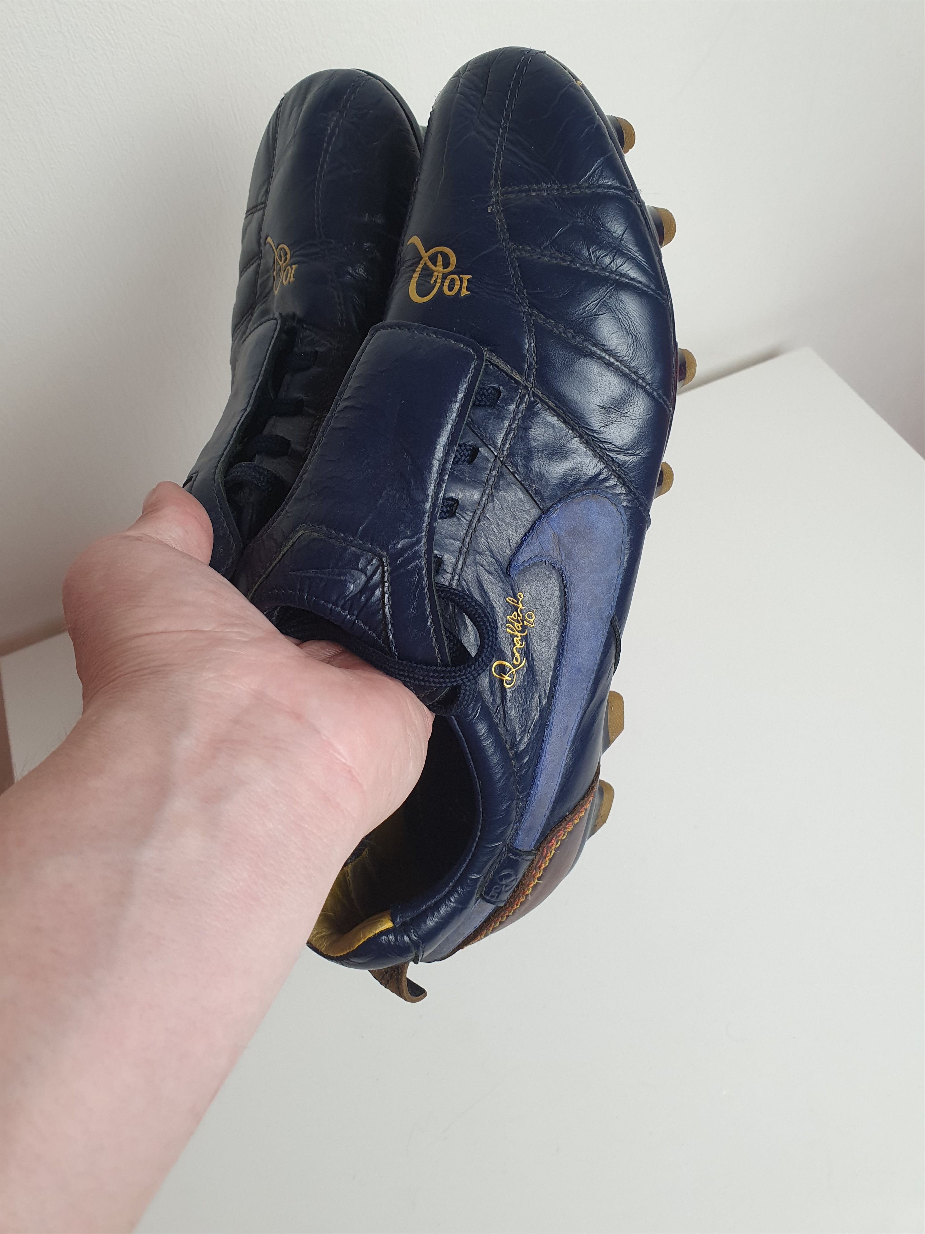 Nike Vintage Football Boots Nike Rare Tiempo Leather Ronaldinho Size US 8.5 / EU 41-42 - 11 Thumbnail