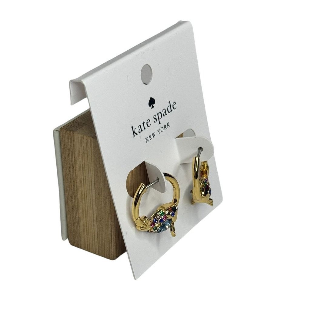 Kate Spade Kate Spade What A Catch Fish Huggies new woman earrings Size ONE SIZE - 6 Thumbnail