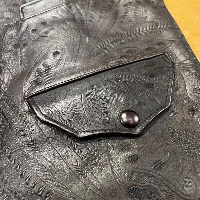 RRL Ralph Lauren RRL Ralph Lauren Second generation carved vest leather spl Size 50S - 7 Thumbnail