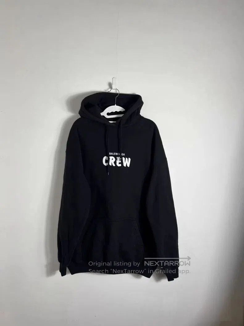 Balenciaga Balenciaga CREW Black Hoodie XL. Size US XL / EU 56 / 4 - 1 Thumbnail