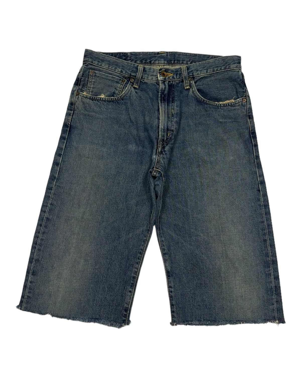 Edwin EDWIN 505x SELVEDGE SHORT DENIM JEANS Size US 31 - 3 Thumbnail