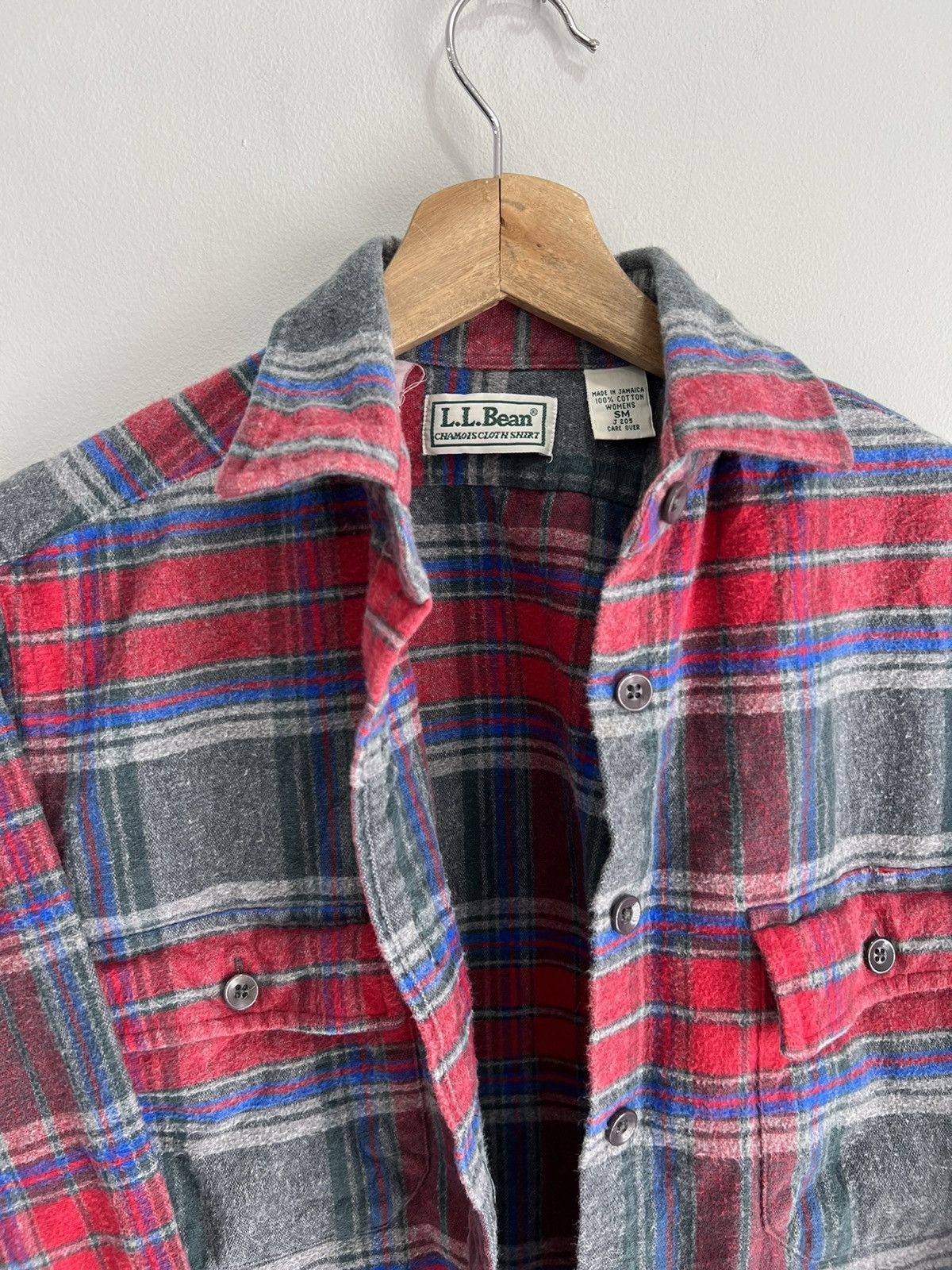 L.L. Bean Vintage Womens LL Bean Plaid Flannel Button Up Shirt Size S / US 4 / IT 40 - 4 Thumbnail
