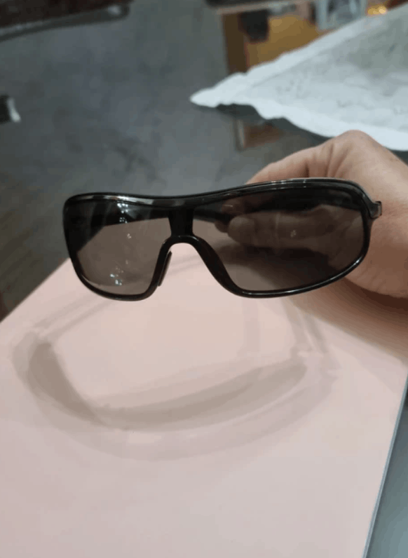 Prada PRADA Sunglasses Wrap Shield Mask Symbole Sport Red Tab Size ONE SIZE - 3 Thumbnail