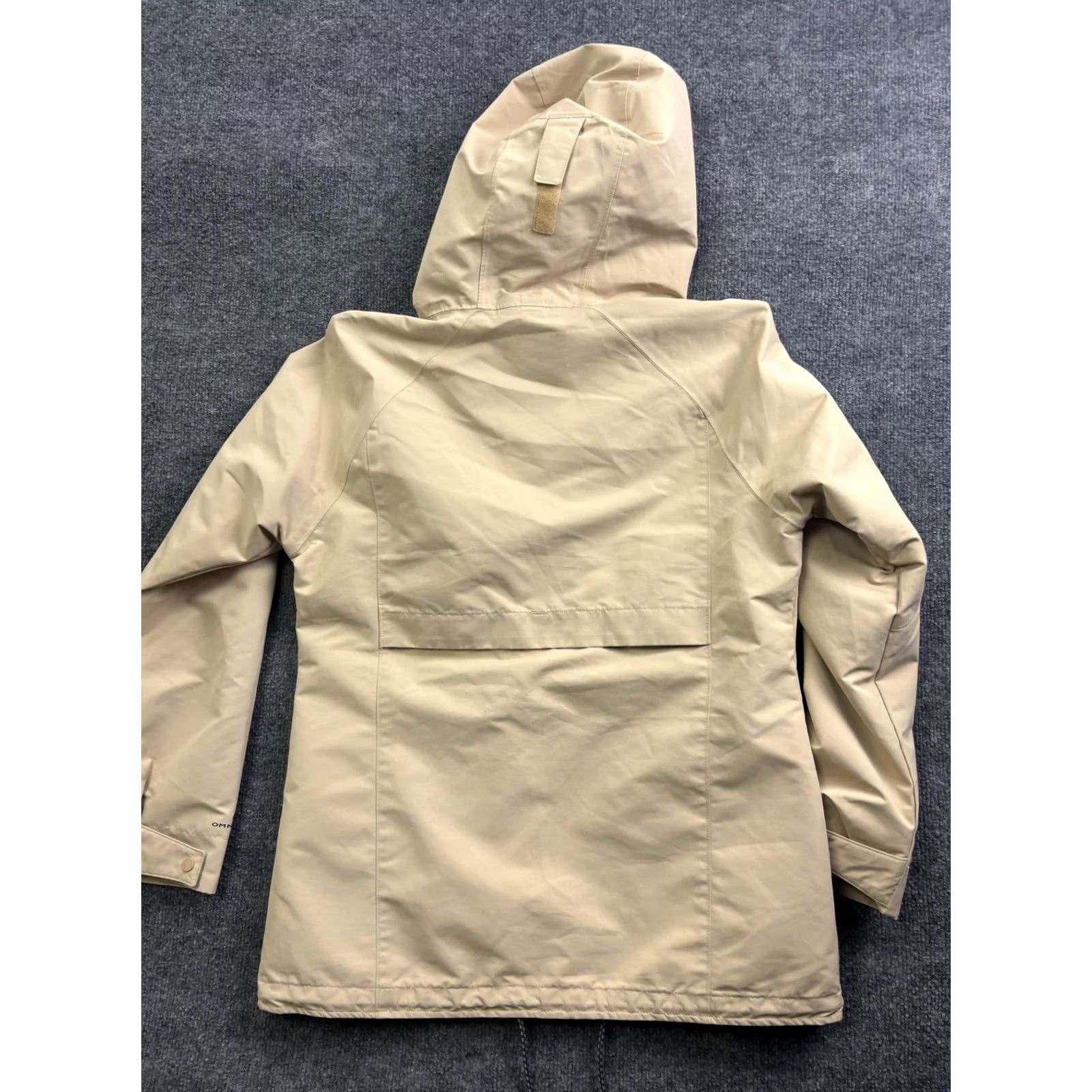 Vintage Columbia Jacket Womens M Beige Omni-Tech Hooded Waterproof Pockets Regular Zip Size M / US 6-8 / IT 42-44 - 7 Thumbnail