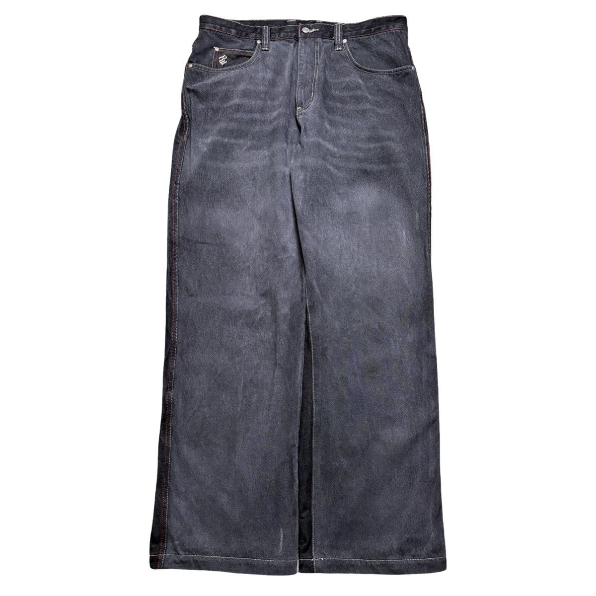 Rocawear Vintage Y2K Rocawear Two Tone Faded Black Baggy Jeans 38X34 Size US 38 / EU 54 - 1 Thumbnail
