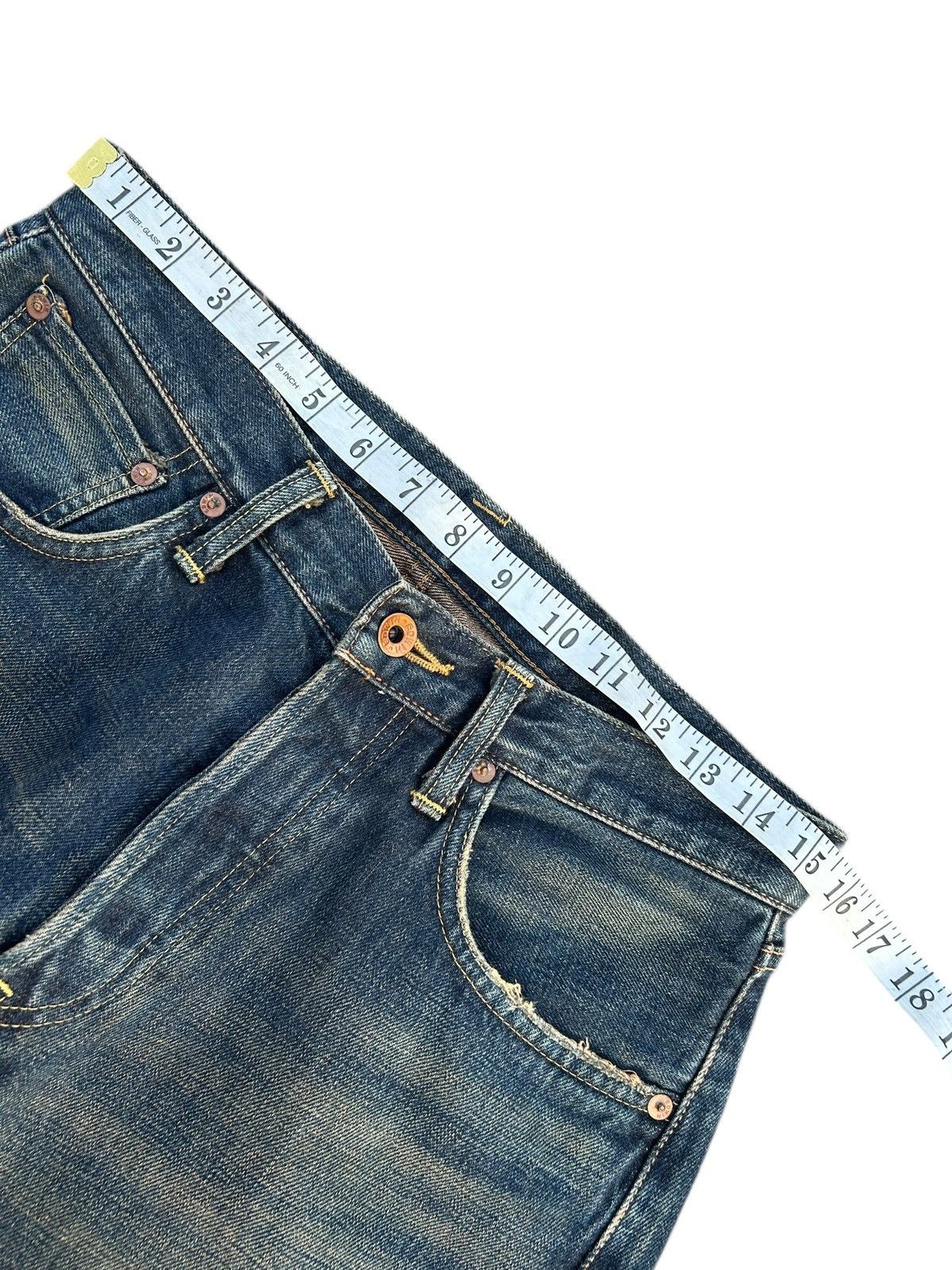 Kapital Vintage Edwin 505X Selvedge Baggy Rusty Distressed Denim Size US 31 - 12 Thumbnail