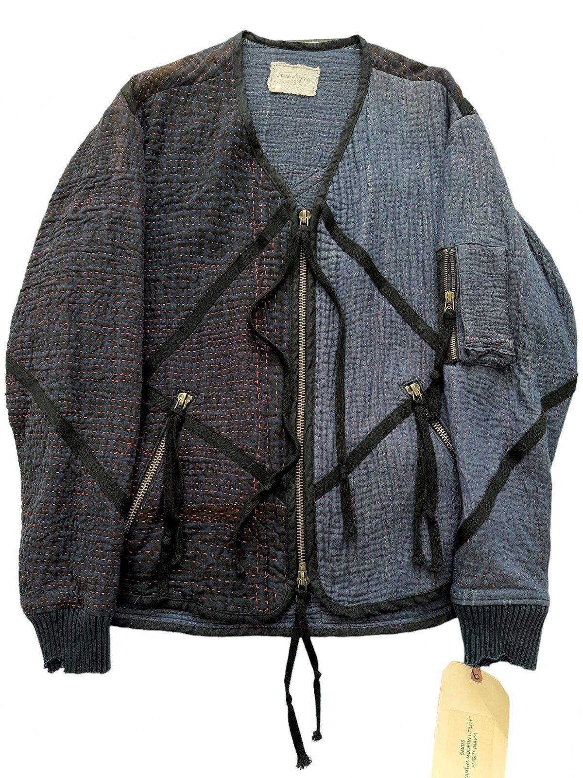 Greg Lauren 1/1 Sample Kantha Boro Modern Flight Jacket Size US L / EU 52-54 / 3 - 1 Thumbnail