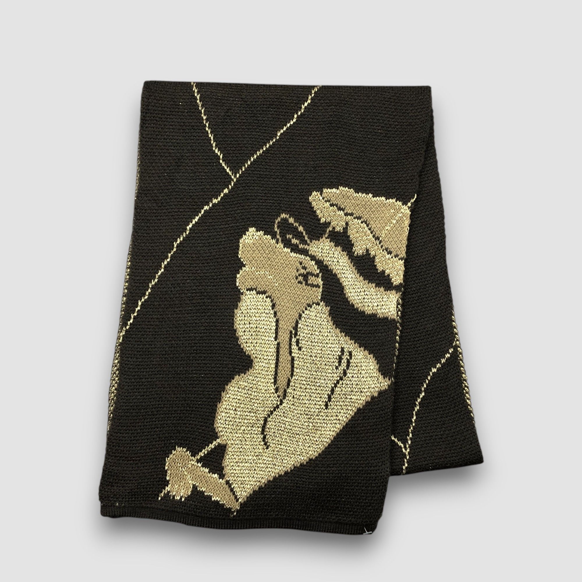 Cartoon Network Vintage Cartoon Scarf Muffler Wool Cashmere Scarves Size ONE SIZE - 2 Thumbnail
