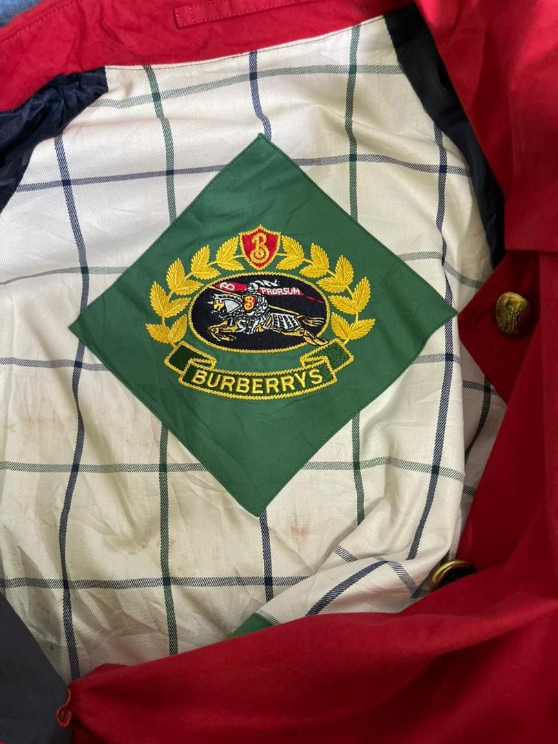 Burberry Prorsum VINTAGE BURBERRYS Prorsum Red Mac Coat Sanyo Shokai C-TK83 Size L / US 10 / IT 46 - 3 Thumbnail