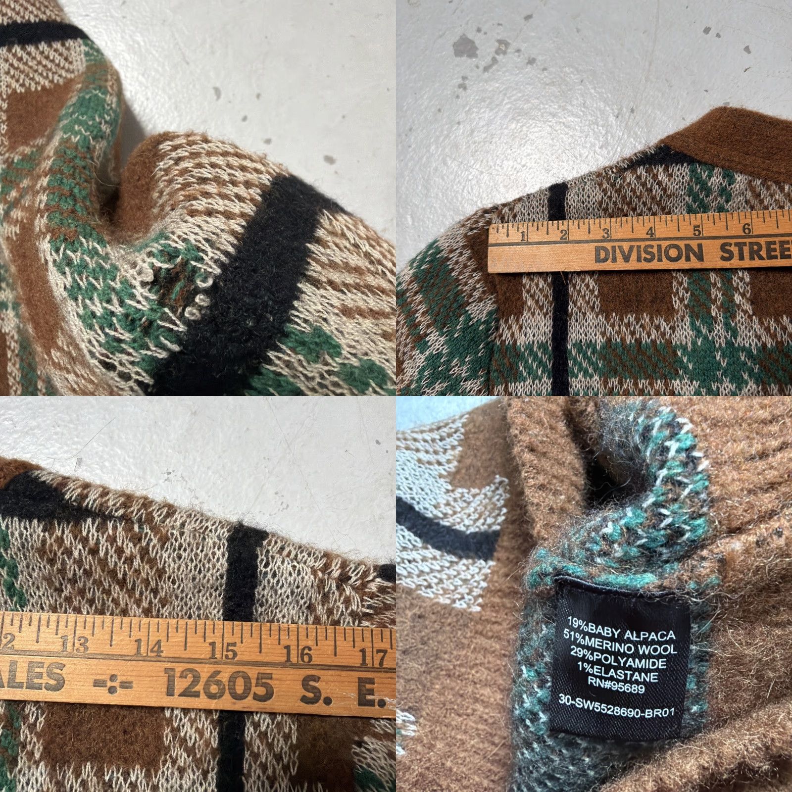 Todd Snyder Todd Snyder Wool Alpaca Blend Pattern Cardigan Preppy Sweater Large Size US L / EU 52-54 / 3 - 8 Thumbnail