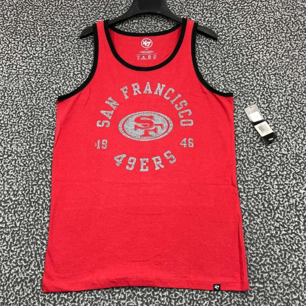 47 Brand San Francisco 49ers Shirt Men Red Sleeveless Crew Neck New S Size US S / EU 44-46 / 1 - 1 Thumbnail