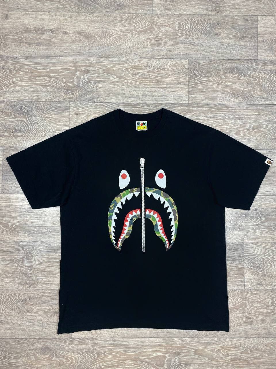 Bape Camo Shark T-Shirt Black